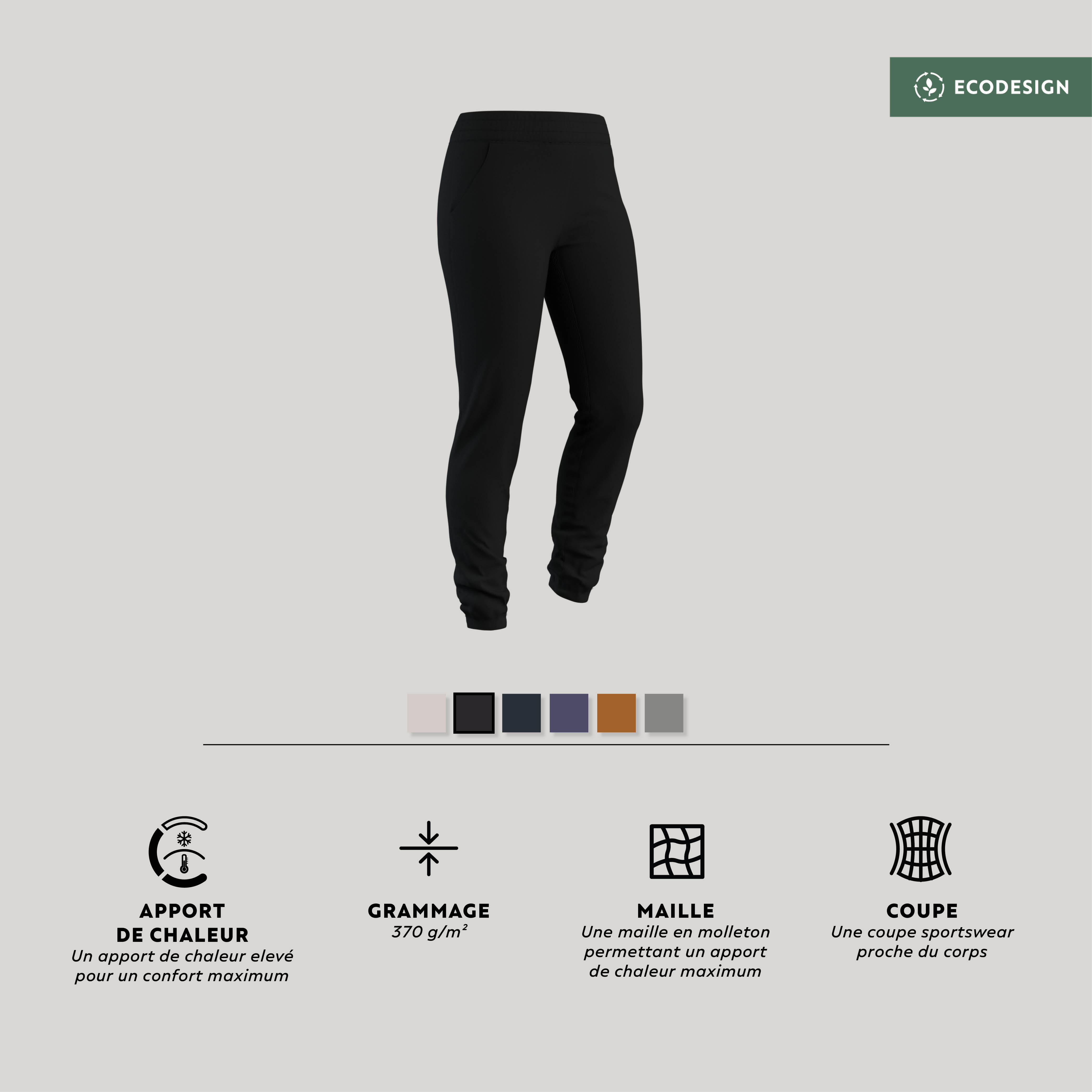 Women’s Slim-Fit Fitness Pants - 500
