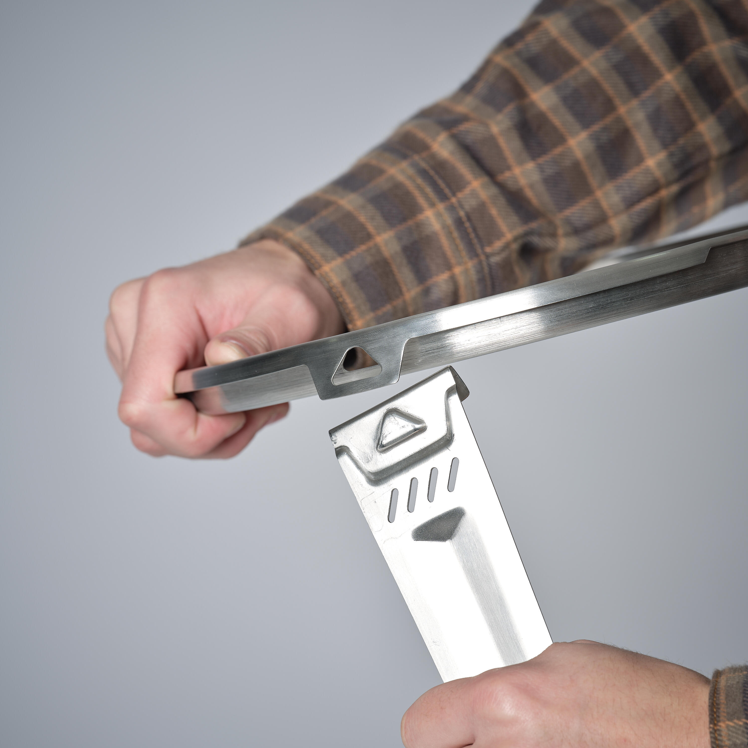 Plancha Griddle on Tripod Stainless-Steel 30 cm - Bushcraft