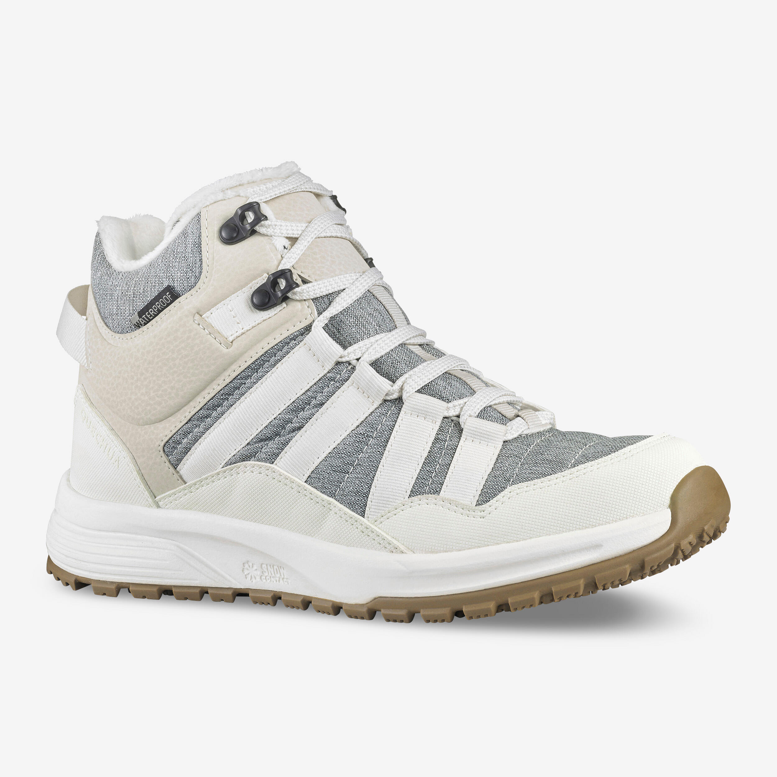 Womenâs Waterproof Winter Boots, NH 500 Mid