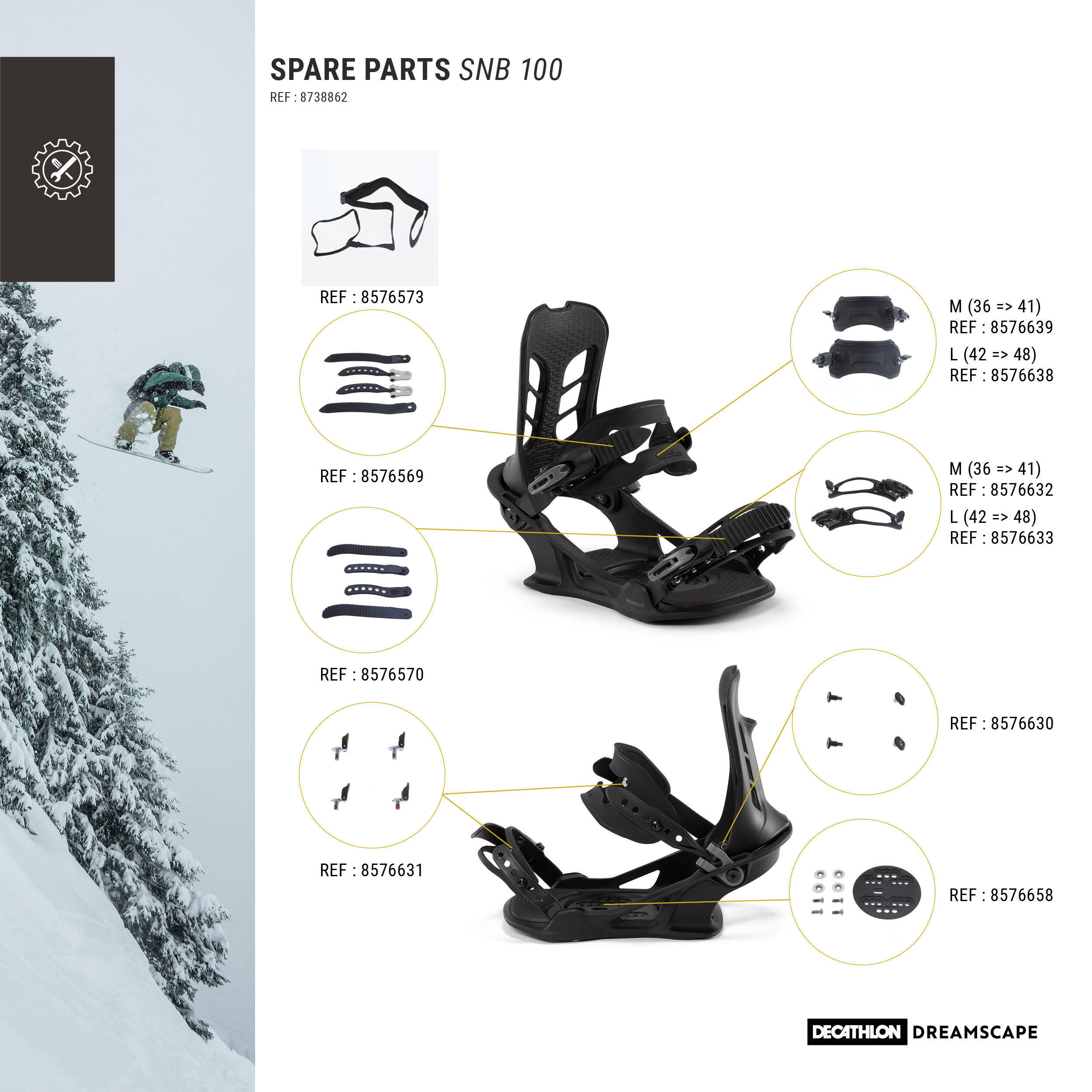 Snowboard Bindings â SNB 100