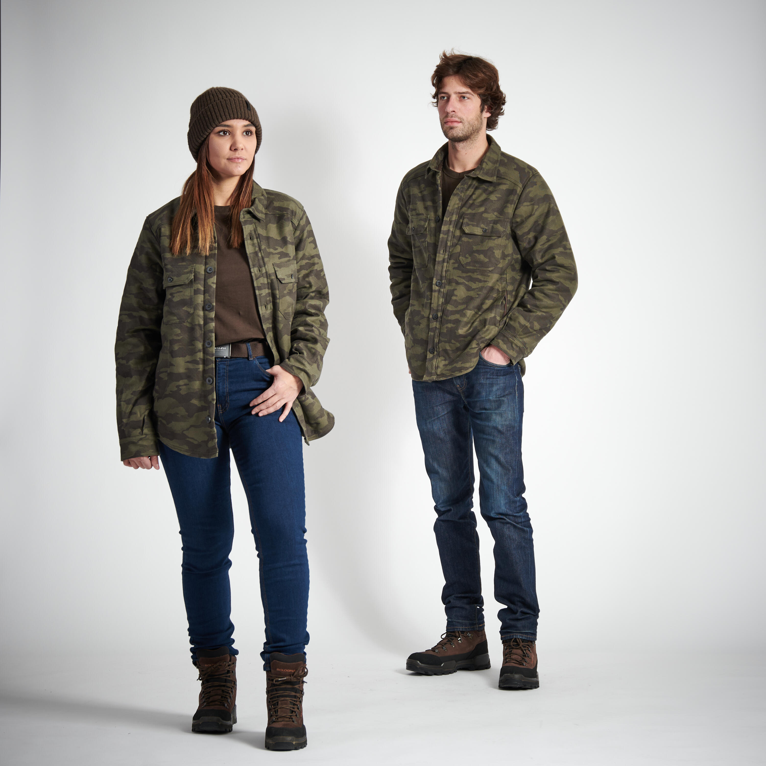 Overshirt Sherpa Jacket - 500 Camo