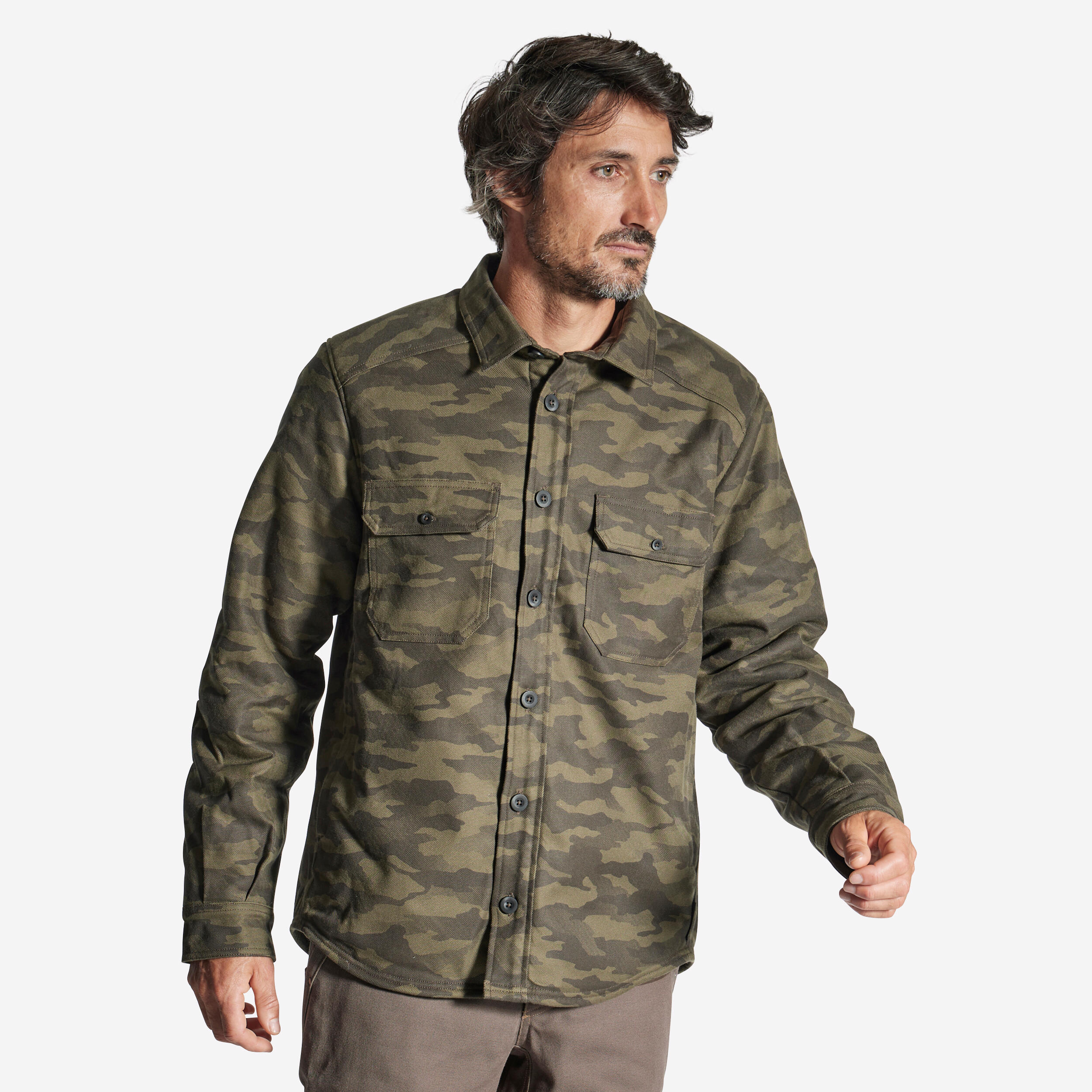 Overshirt Sherpa Jacket - 500 Camo