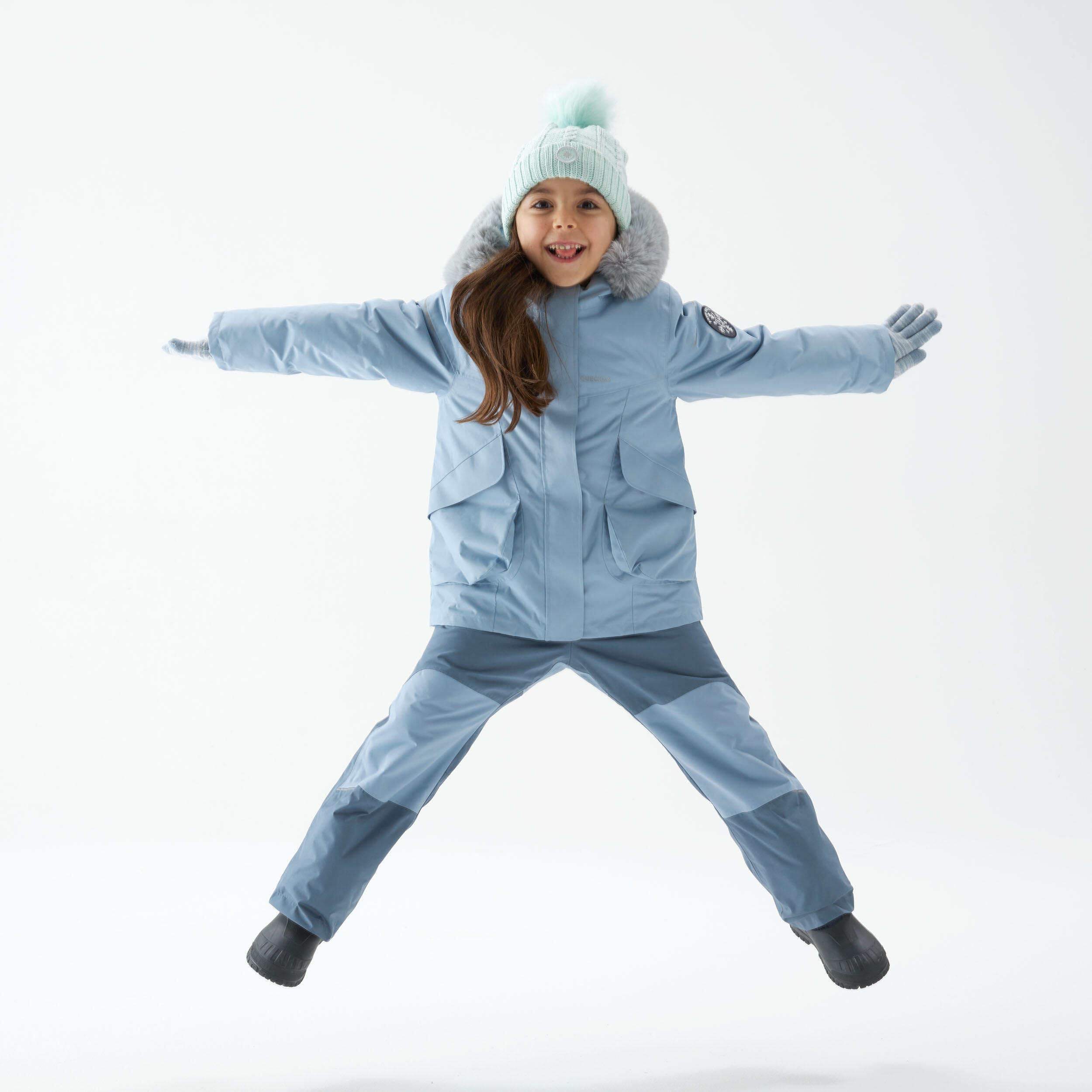 Kidsâ Warm and Waterproof Hiking Pants, SH 500 Age 2â6
