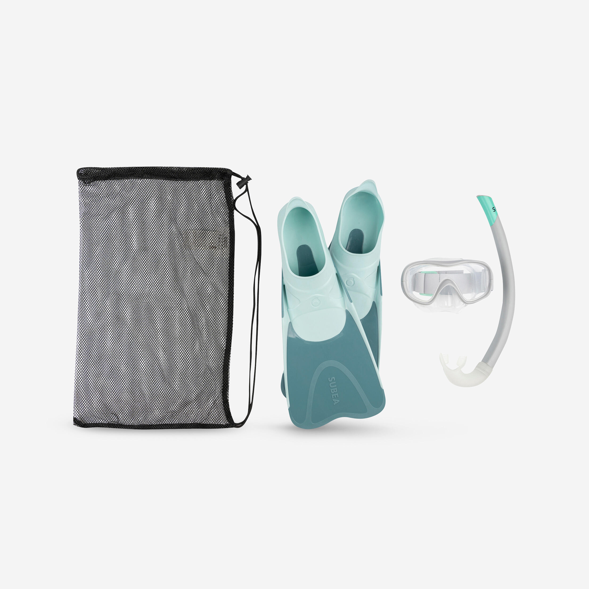 Kidâs Snorkeling Kit with Fins, Mask and Snorkel, SNK 500