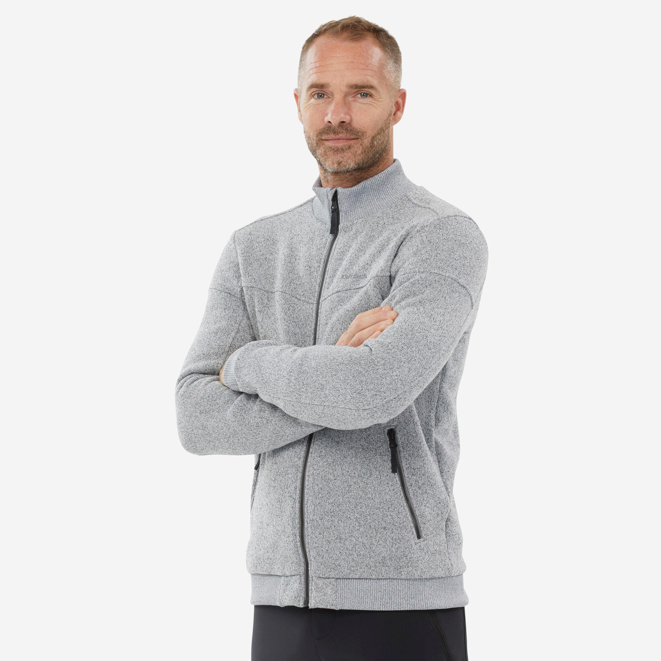 Menâs Fleece Hiking Jacket - SH 100