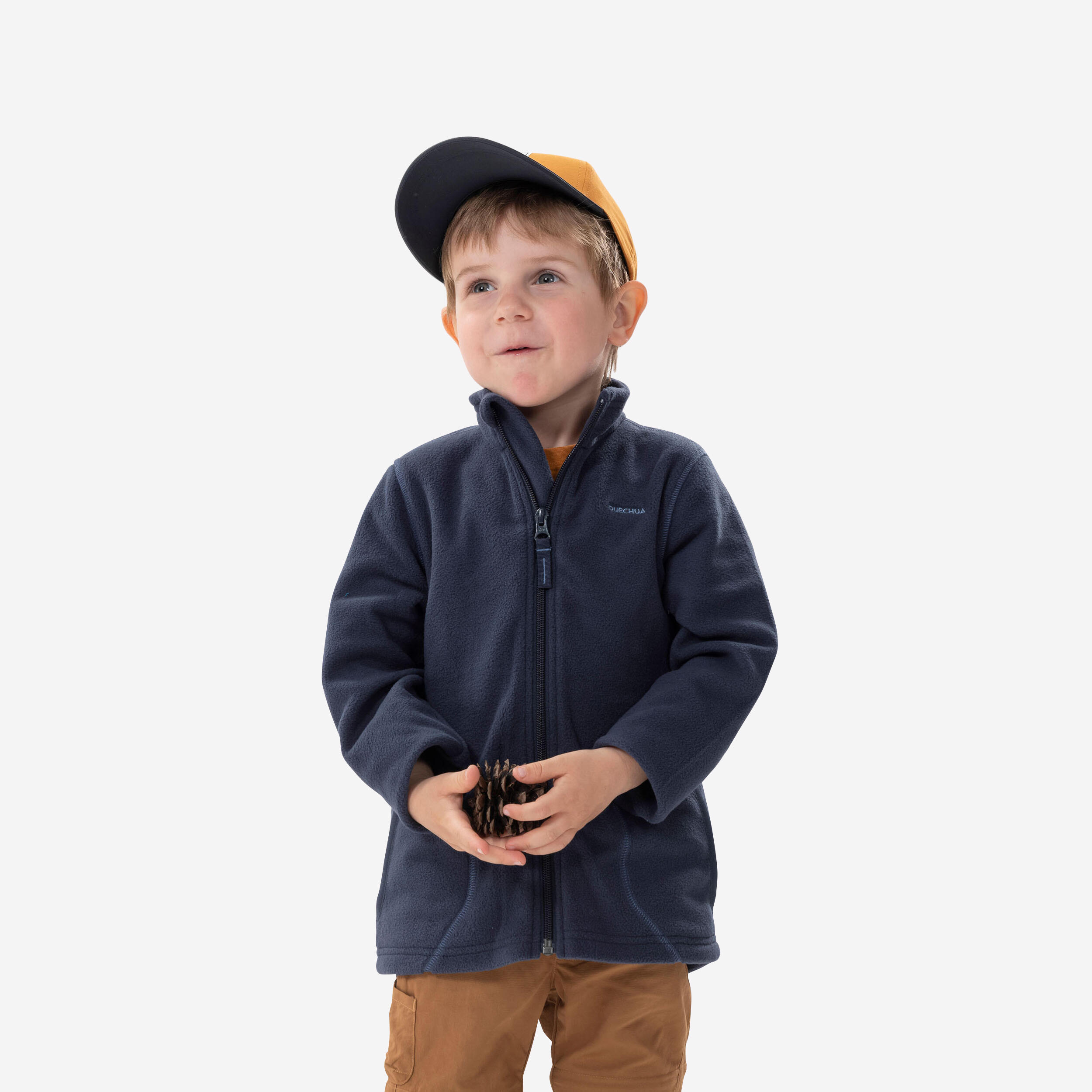 Kidsâ Fleece Hiking Jacket, MH 100 Age 2â6