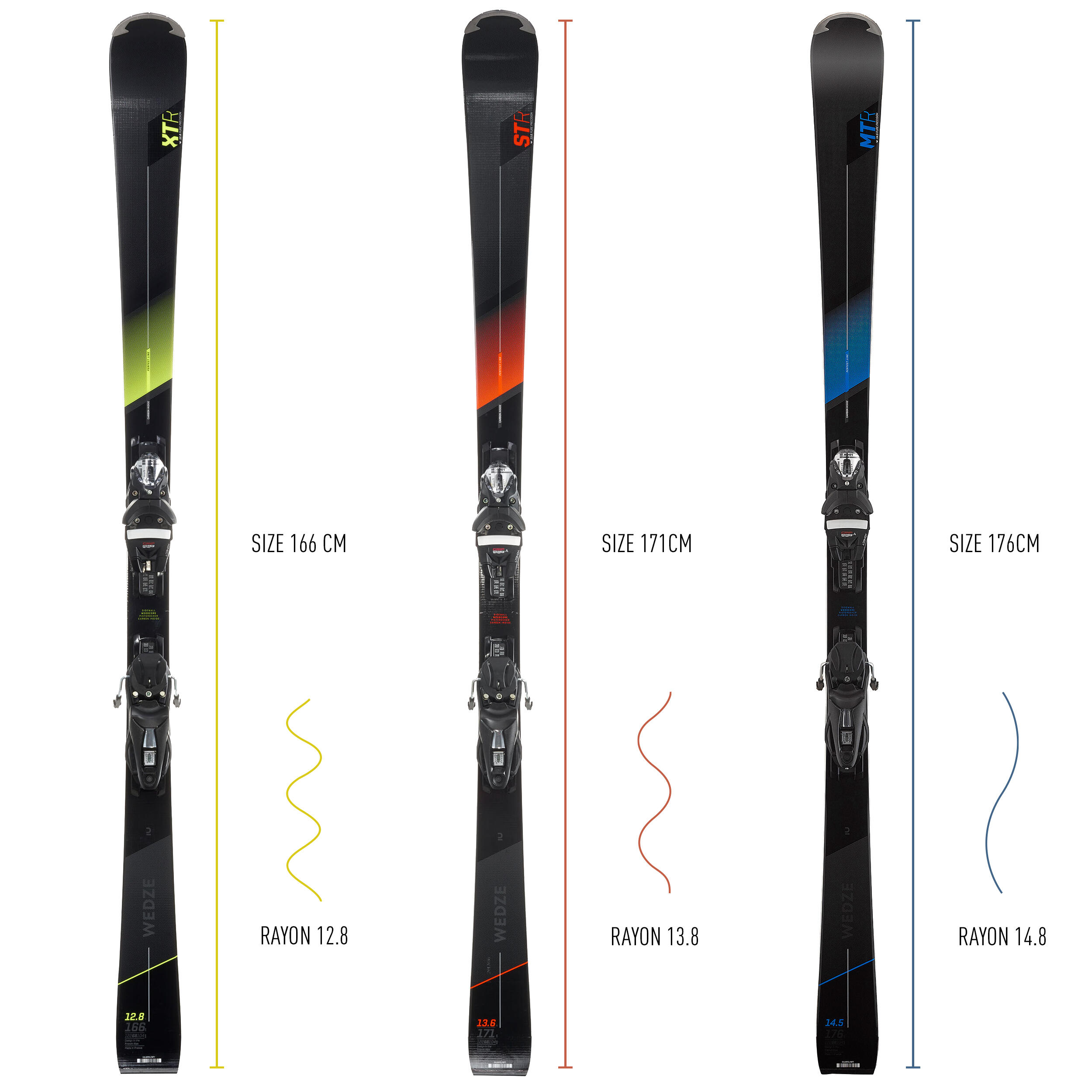 Menâs Downhill Skis with Bindings â Boost 900