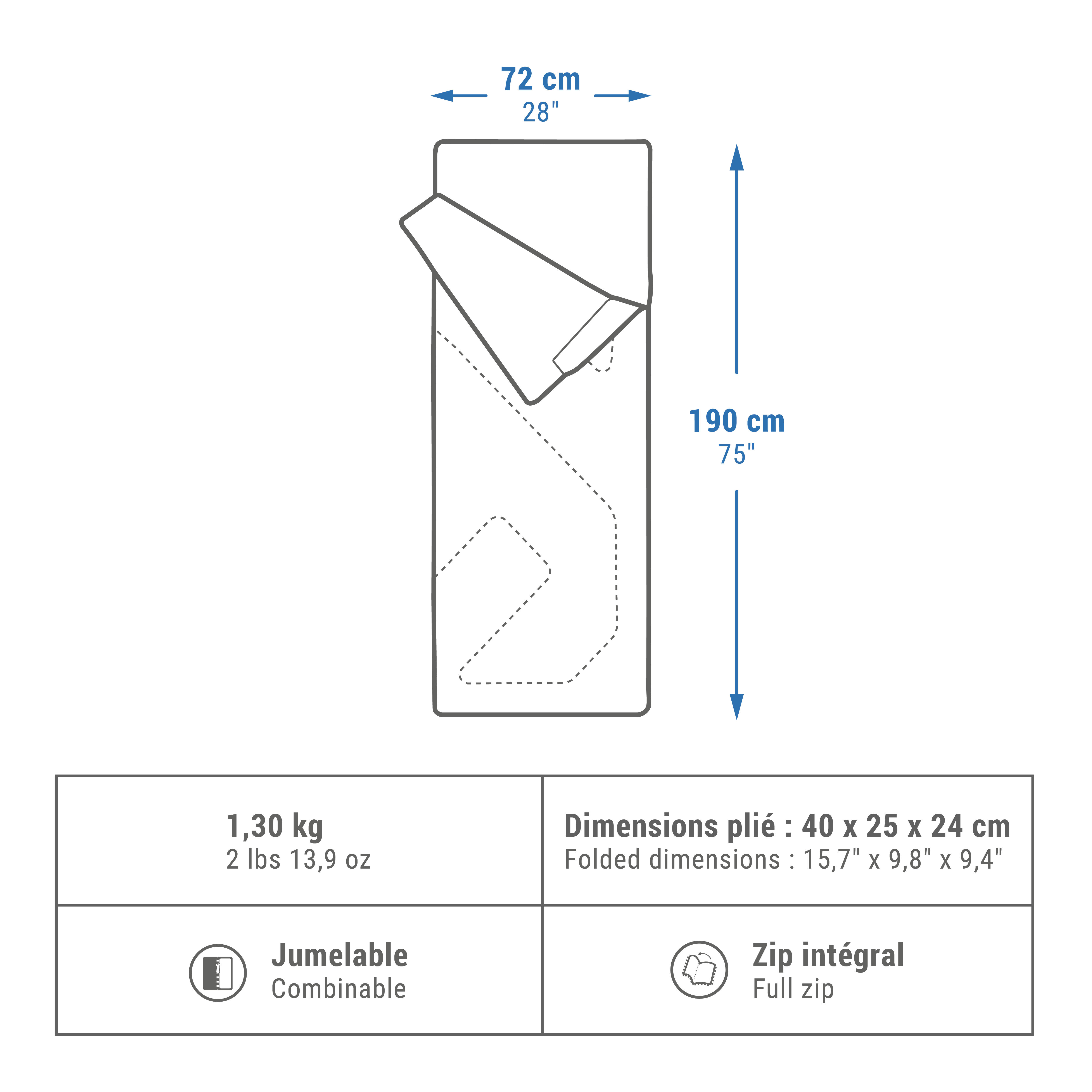 Sleeping Bag 15Â° â Arpenaz