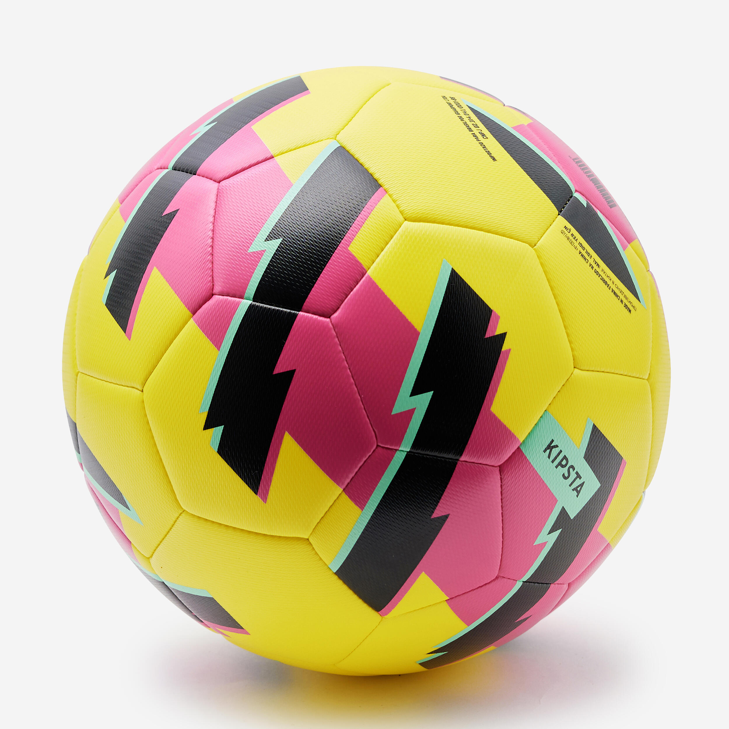 Kids' Size 5 Lightweight Learning Soccer Ball -  Yellow/Pink