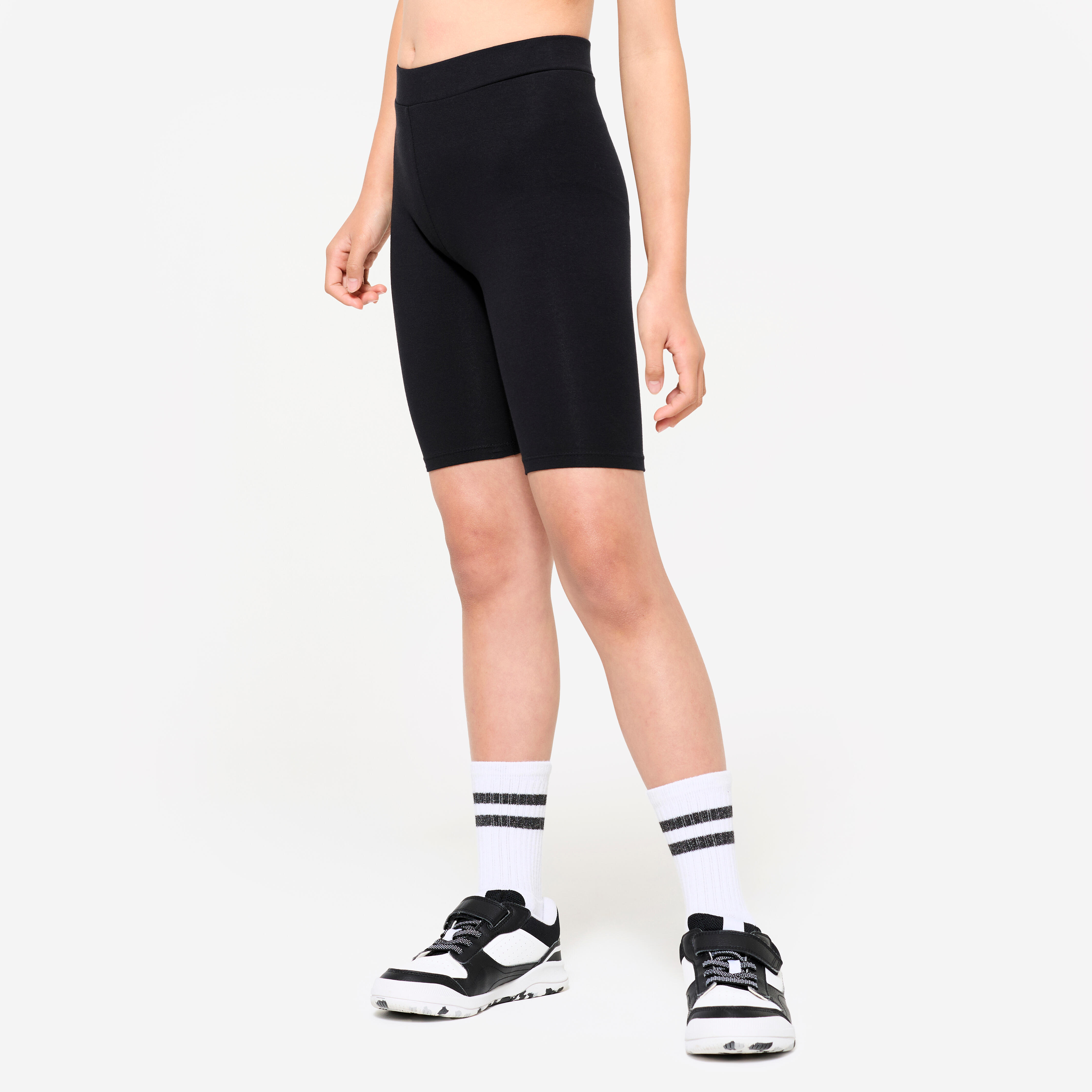 Kids' Cotton Cycling Shorts - Black
