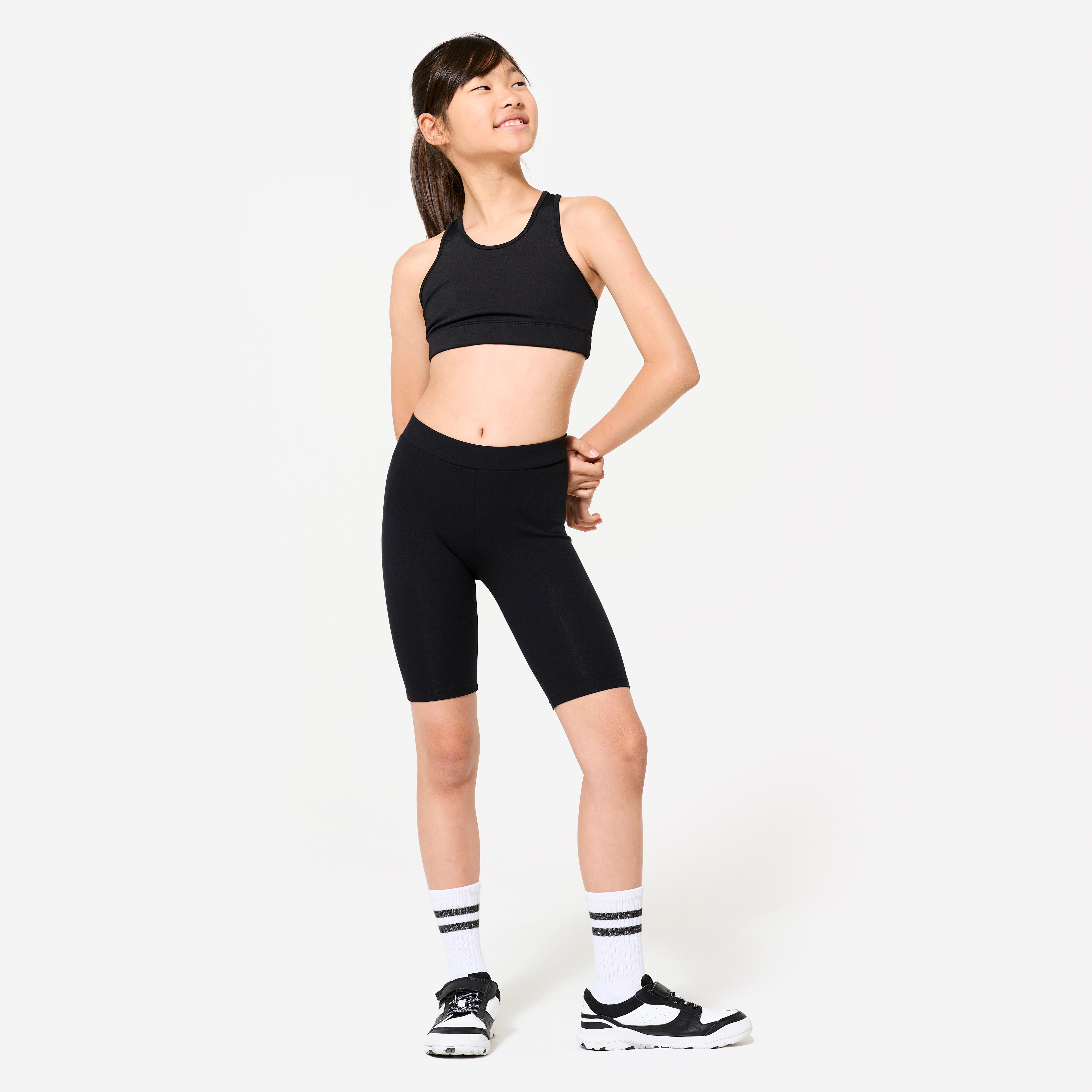 Kids' Cotton Cycling Shorts - Black