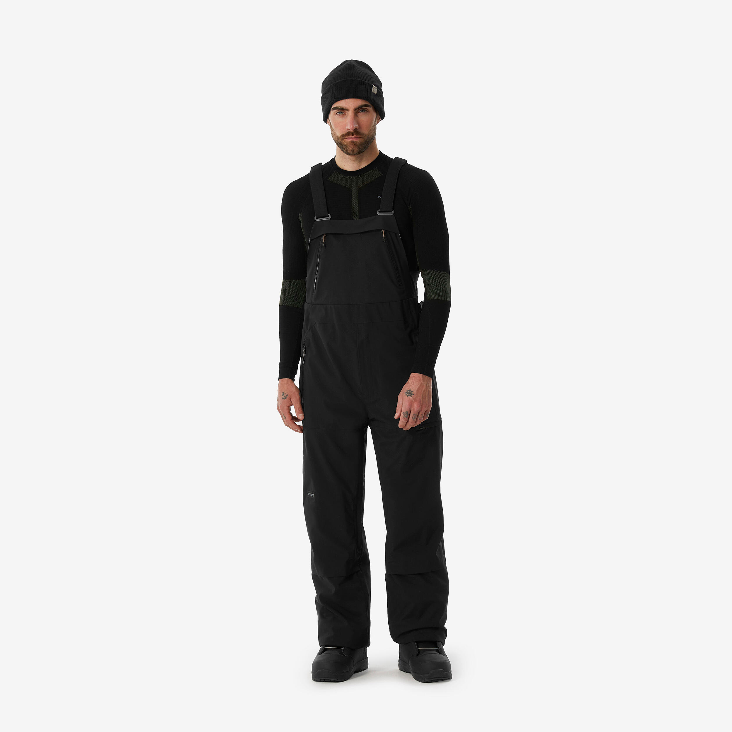 Men's Waterproof Snowboard Bib Pants, SNB 900
