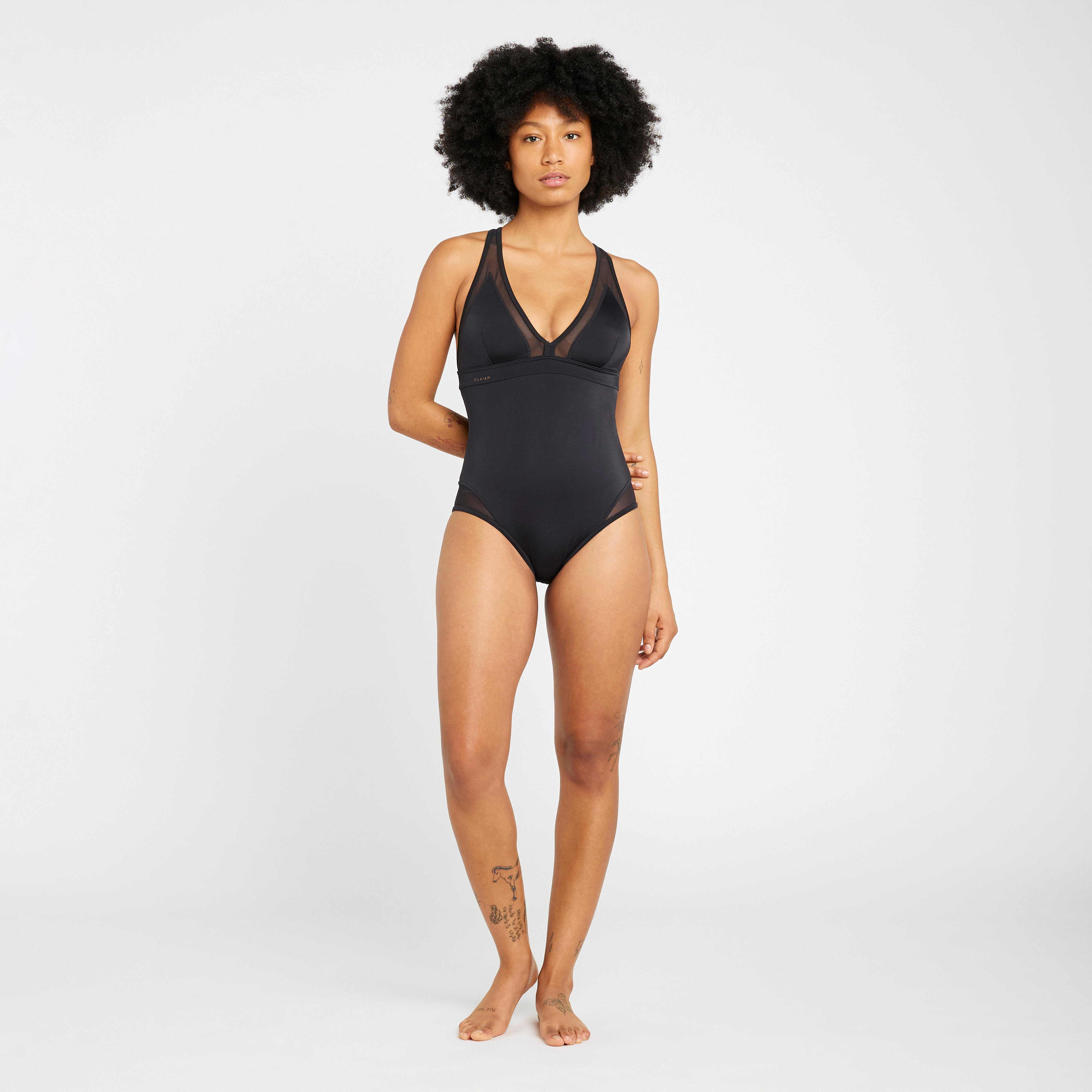 Women's 1-Piece Swimsuit - Isa Black