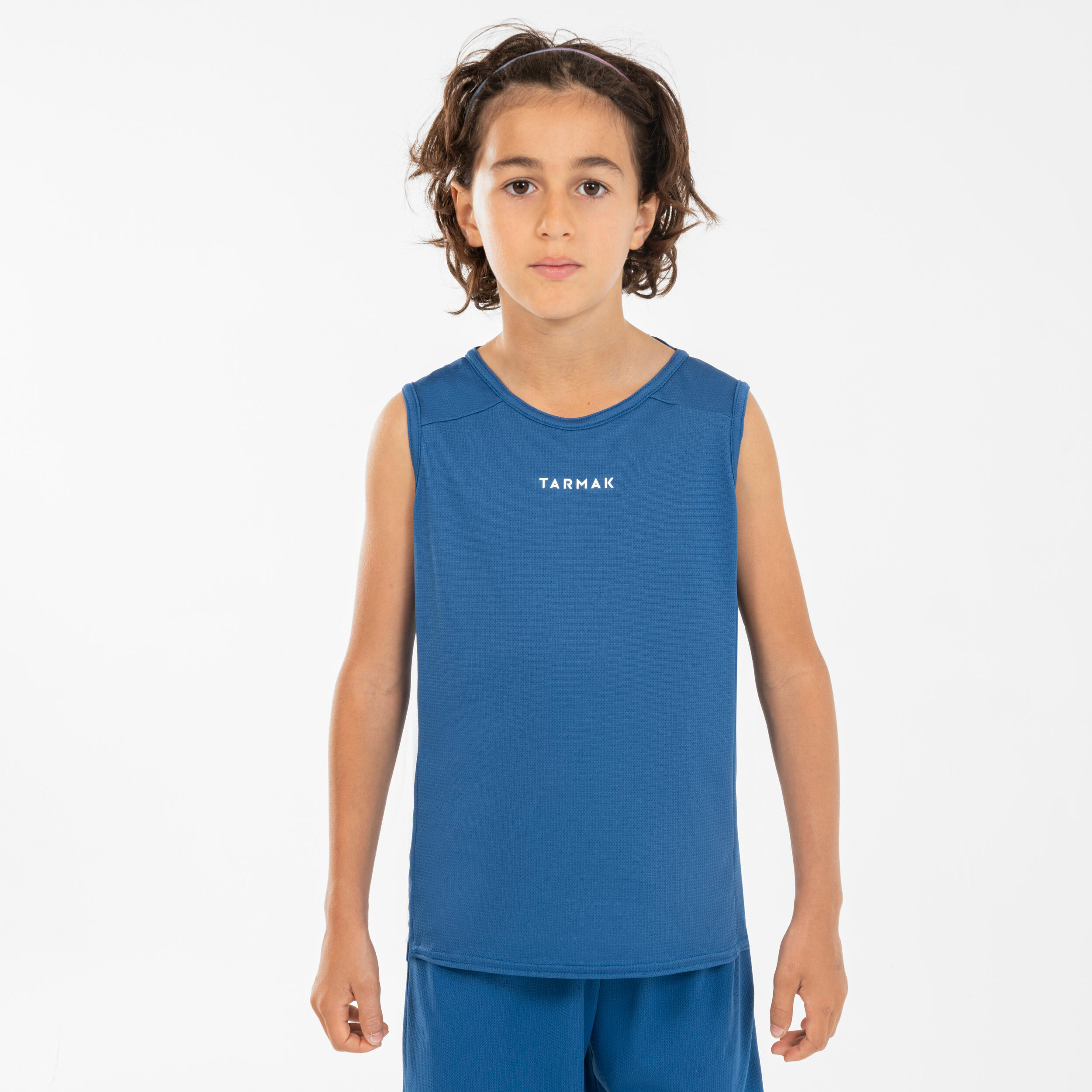 Kids' Sleeveless Basketball Jersey â T100