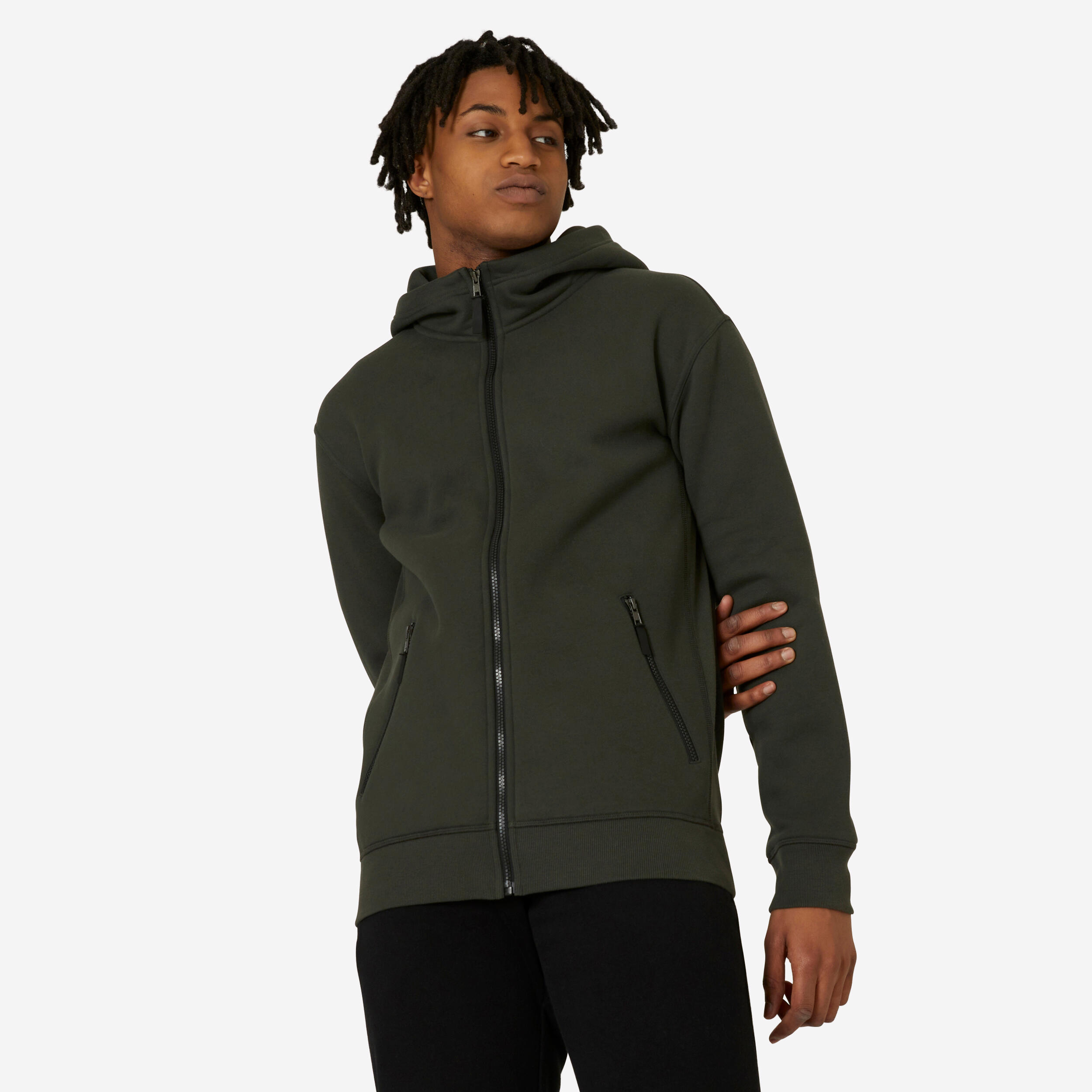 Menâs Warm Zip-Up Hoodie, 520