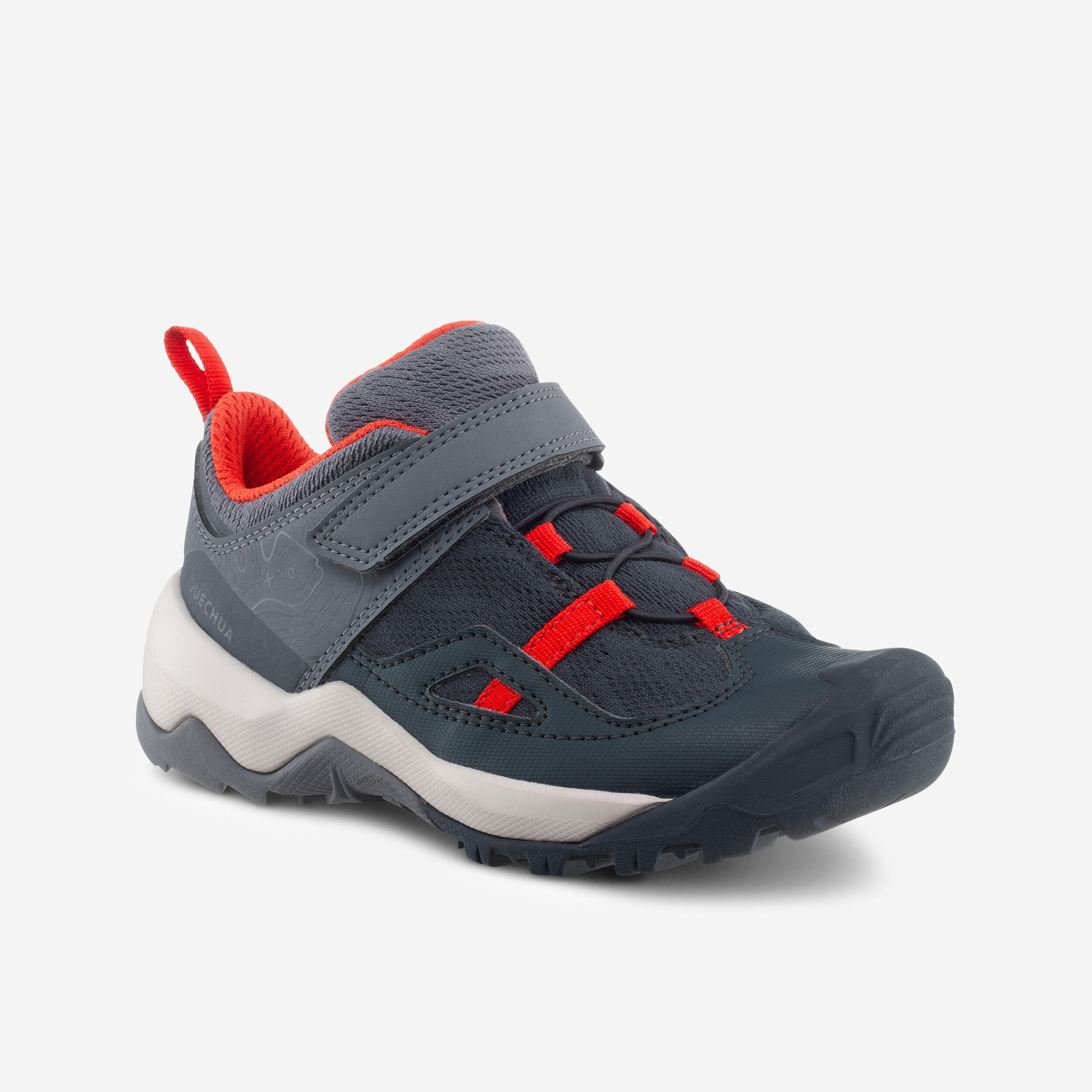 Kidsâ Hook and Loop Hiking Shoes, Crossrock