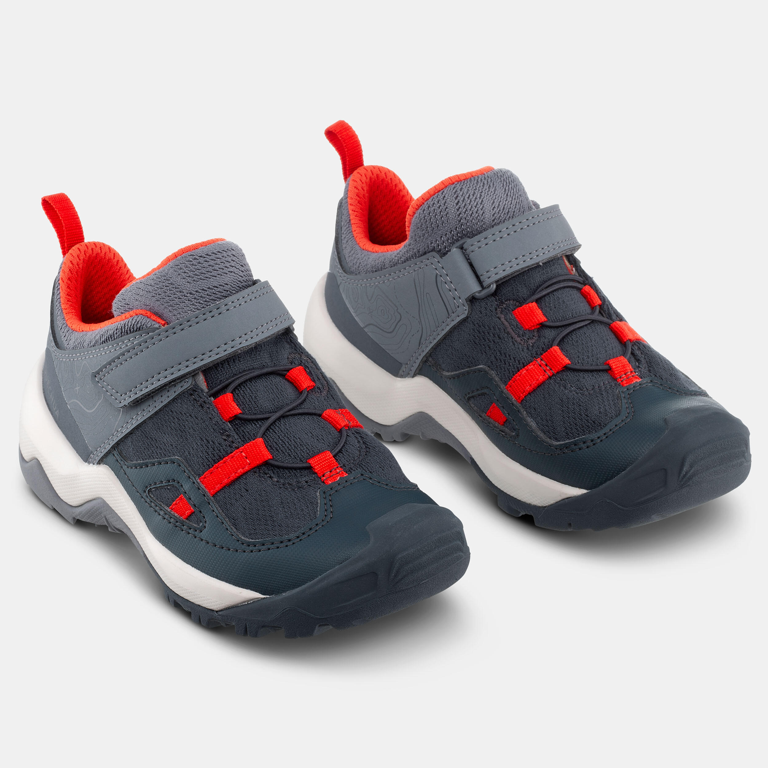 Kidsâ Hook and Loop Hiking Shoes, Crossrock