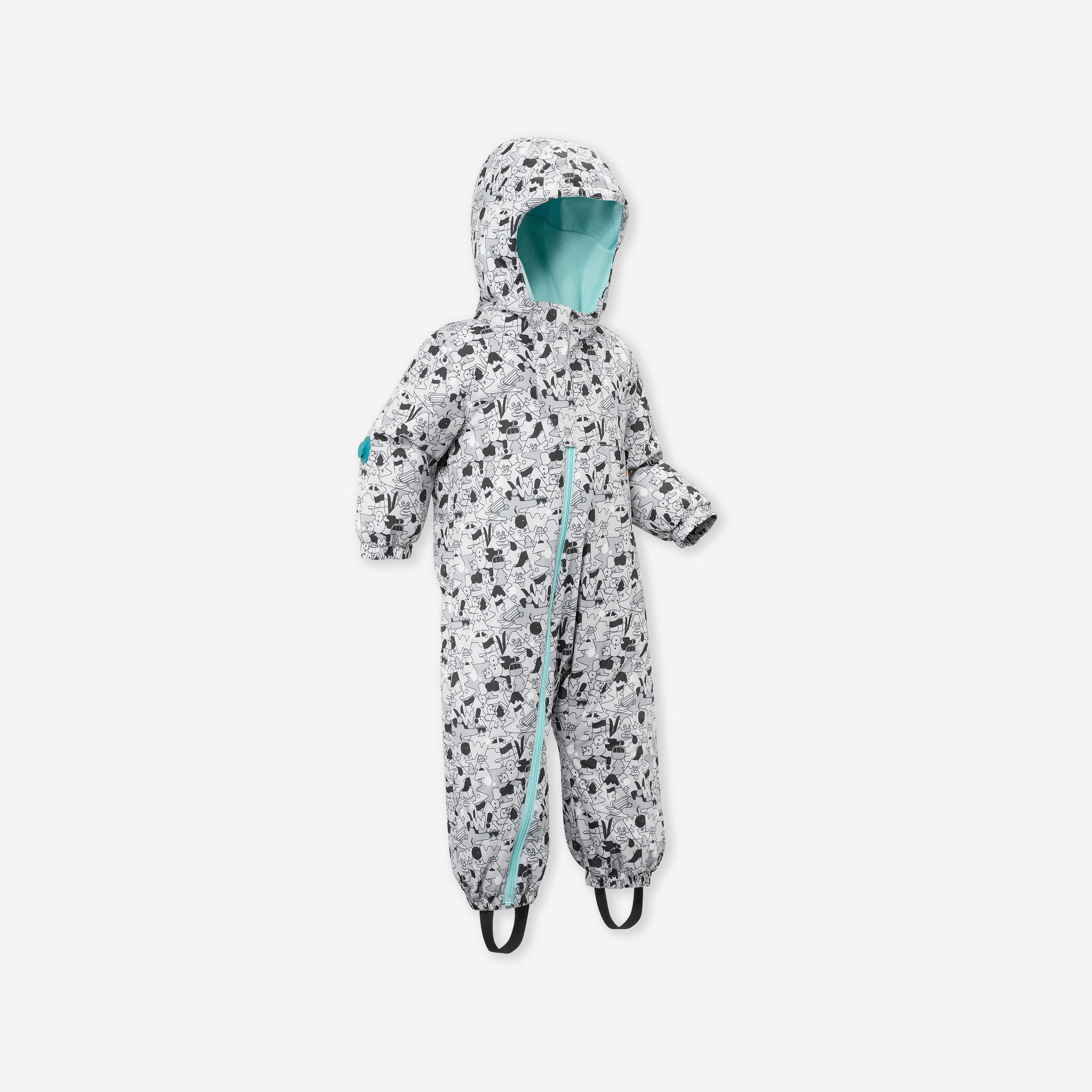 Babies' Warm and Waterproof Snowsuit, 500 Age 12 months-3 years