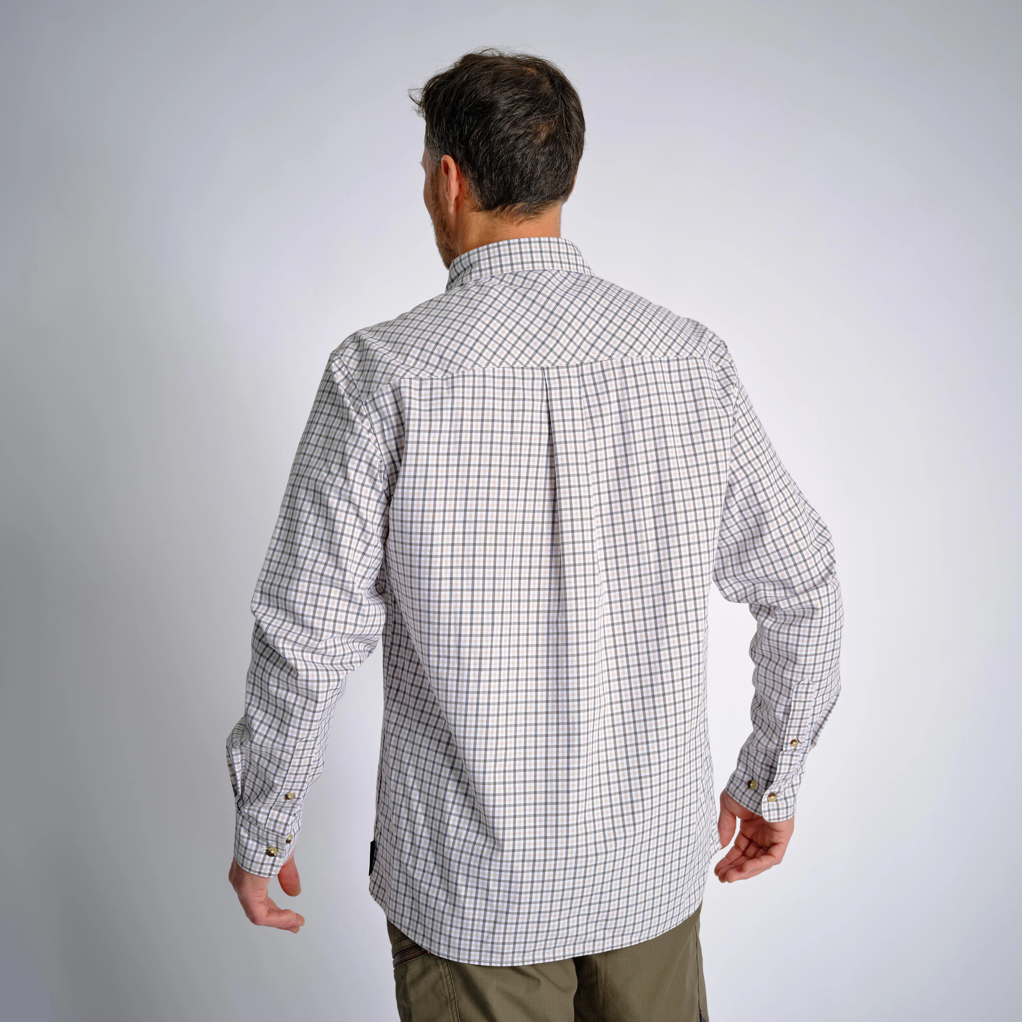 Checked Shirt - 100 White