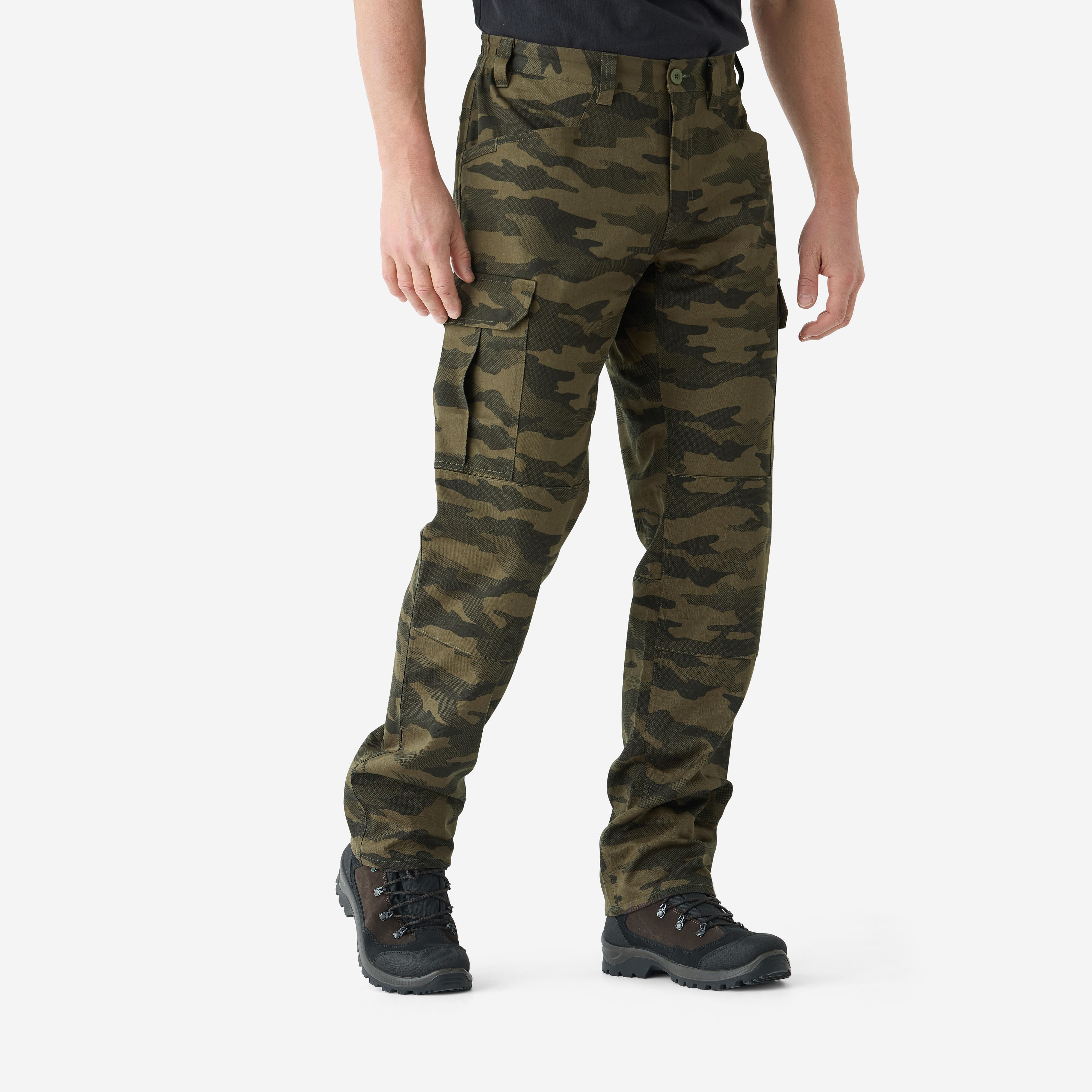 Strong Cargo Pants - Steppe 500 Halftone Camo Brown
