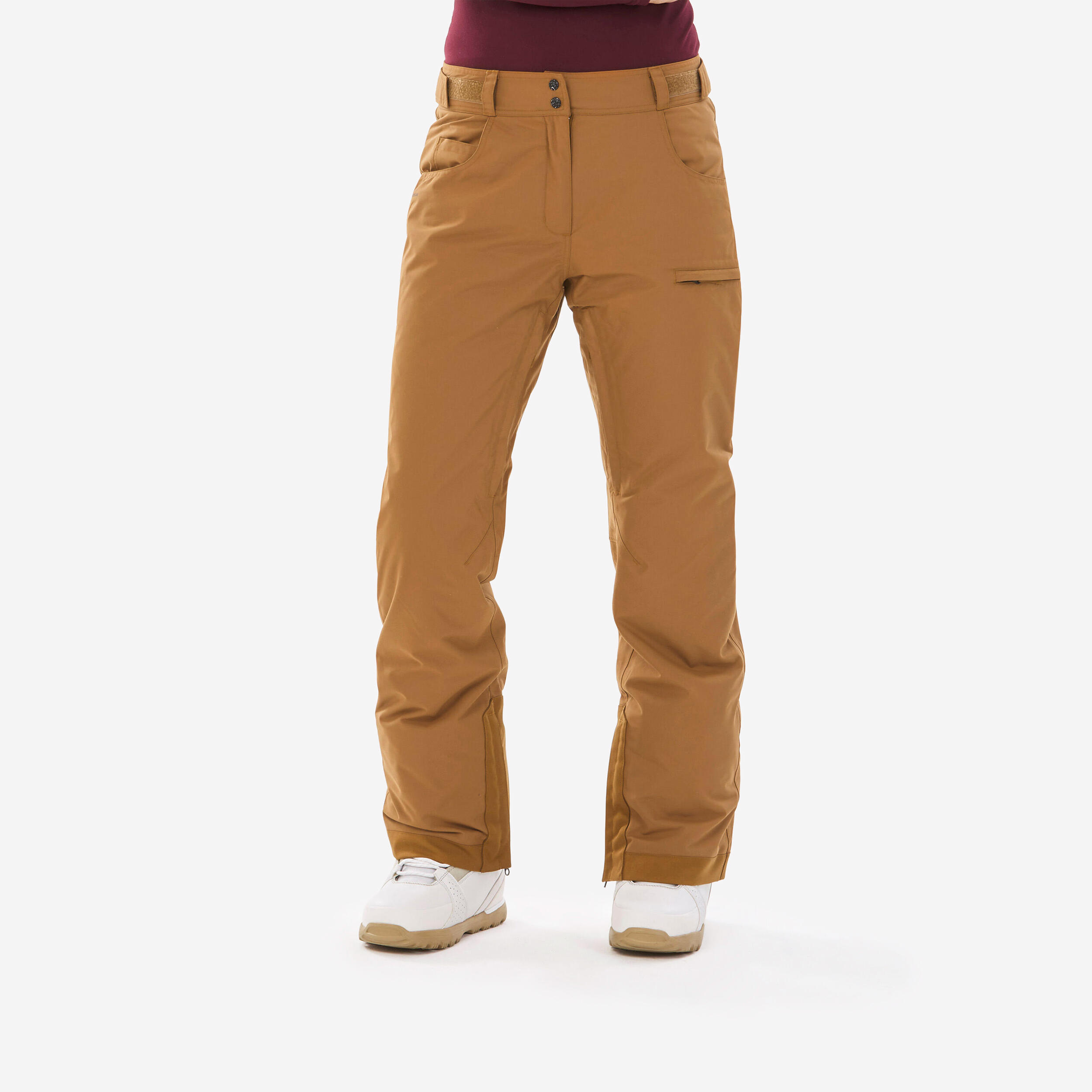 Womenâs Snowboard Pants â SNB 500 Brown