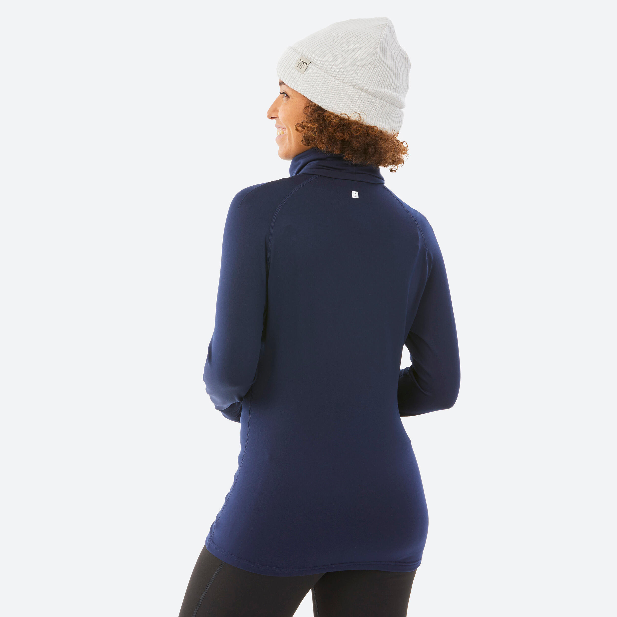 Womenâs Warm and Breathable Turtleneck Ski Base Layer, BL 500
