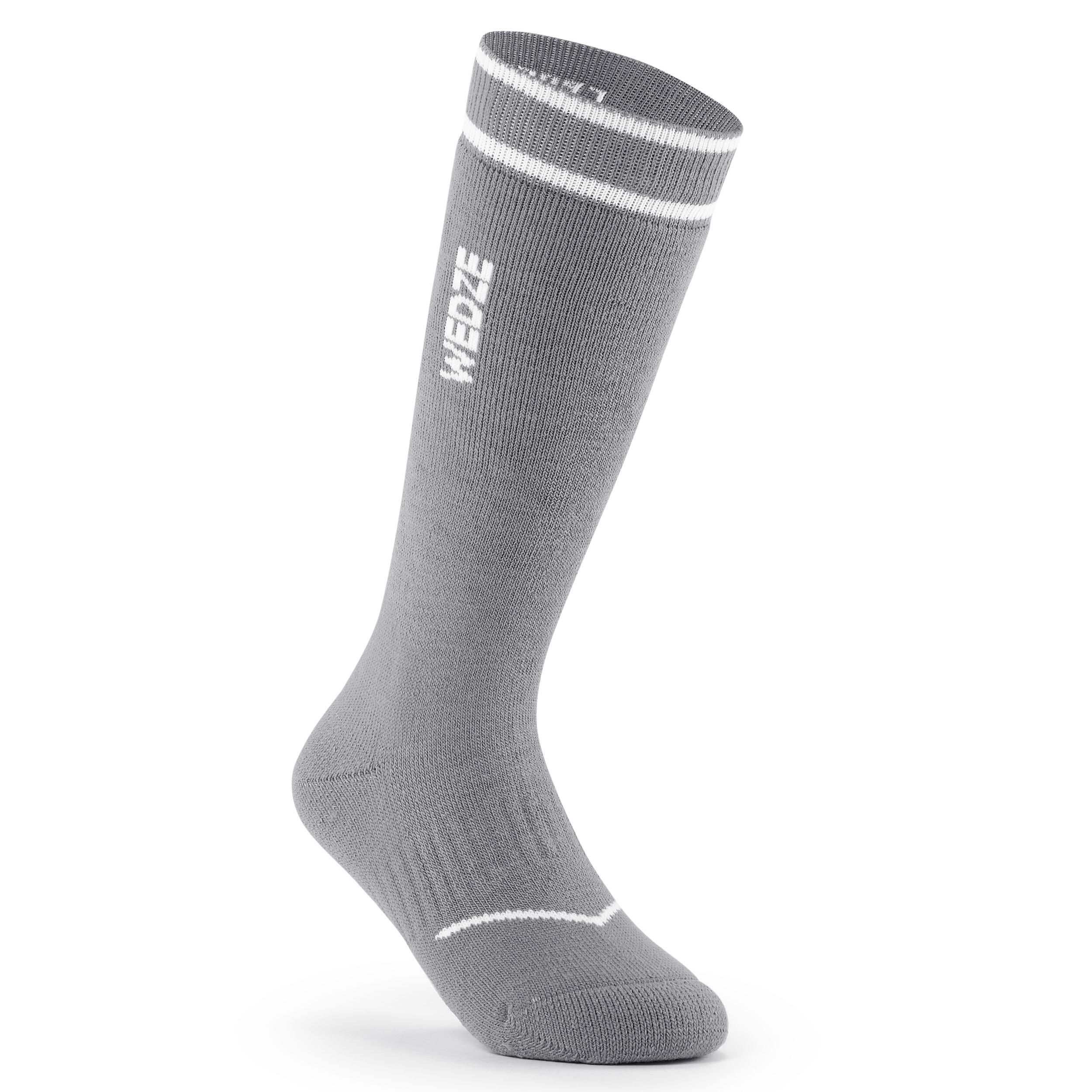 Kidsâ Ski & Snowboard Socks - 50 Grey
