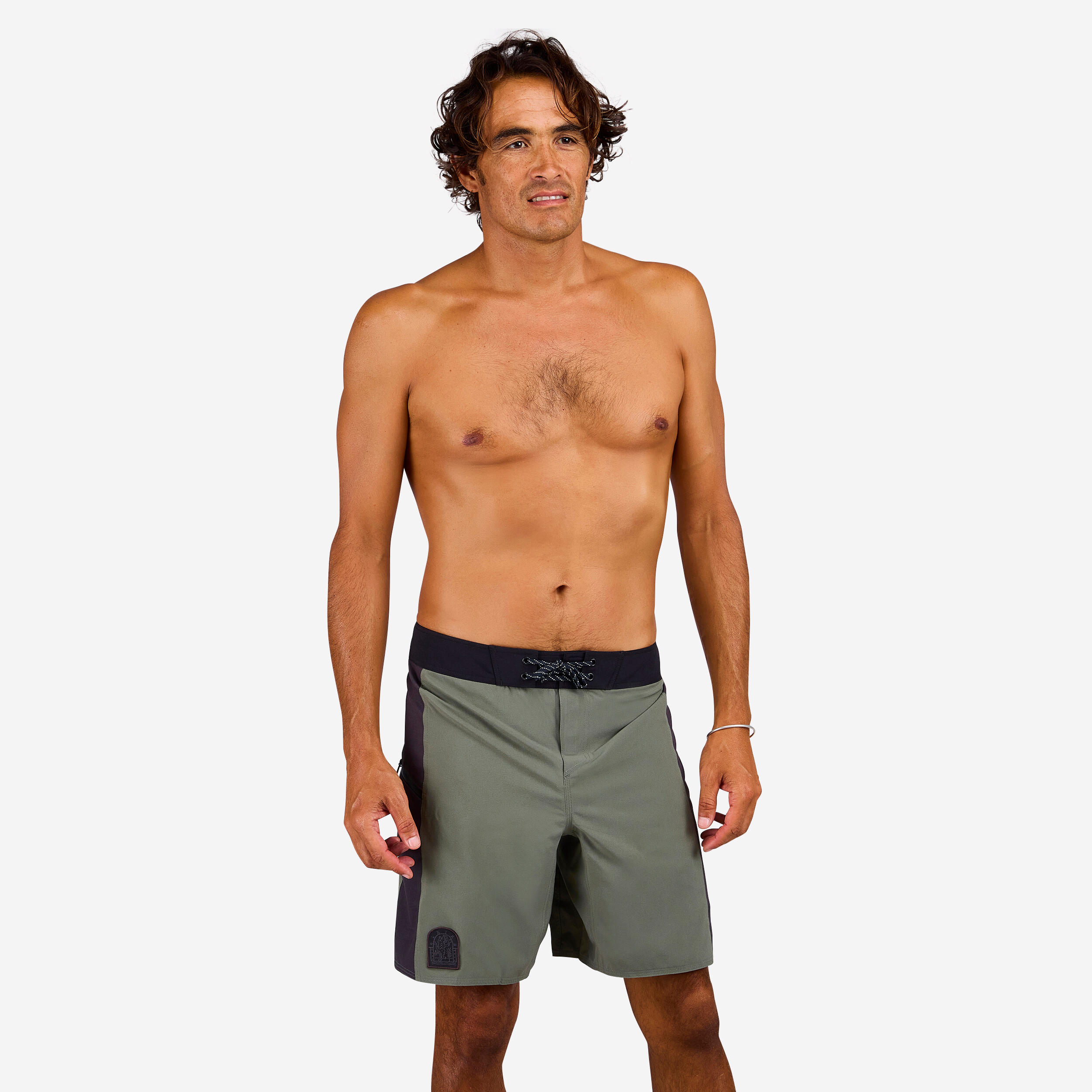 Men's Surfing Boardshorts 19" with Print, 500