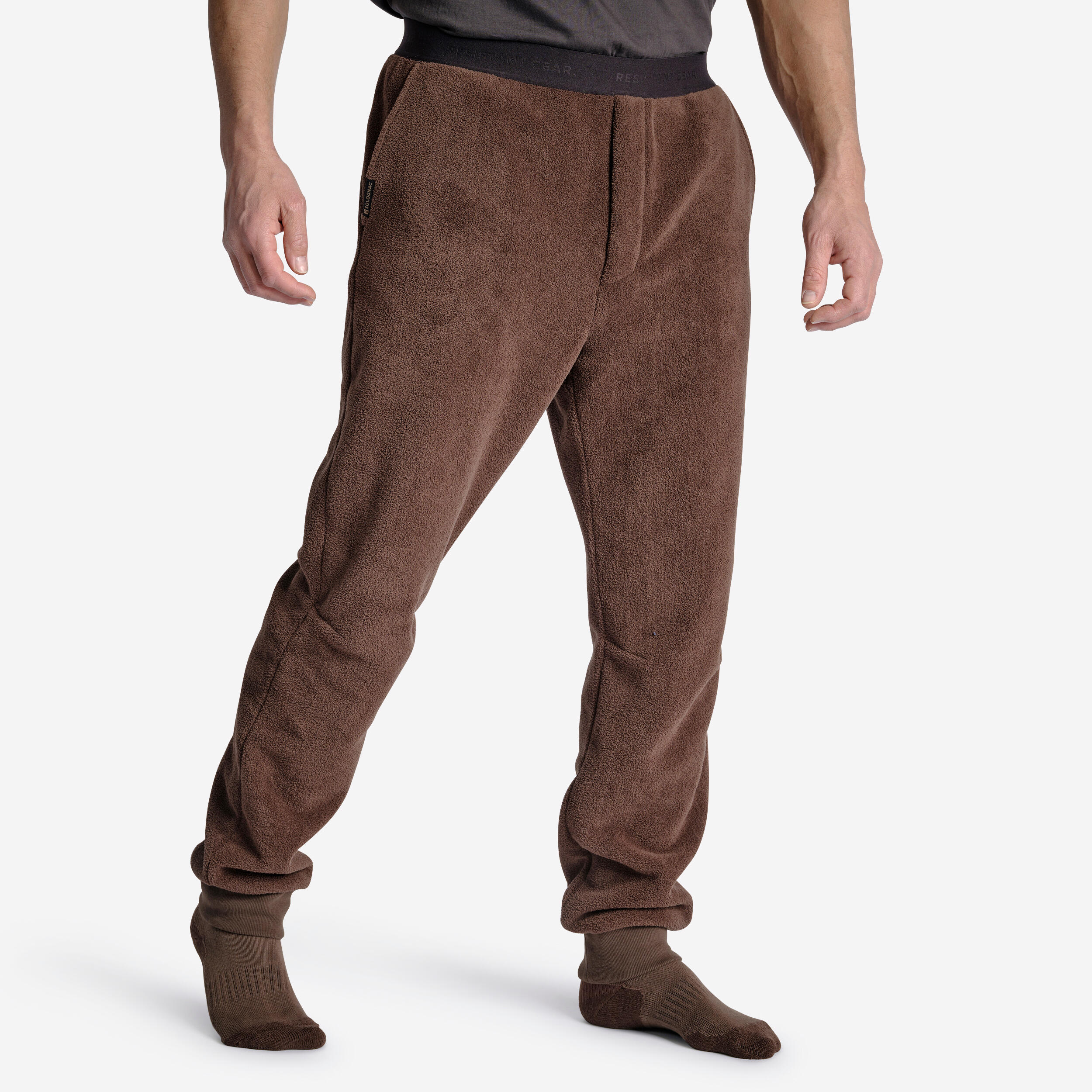 Base Layer Fleece Trousers - 500 Brown