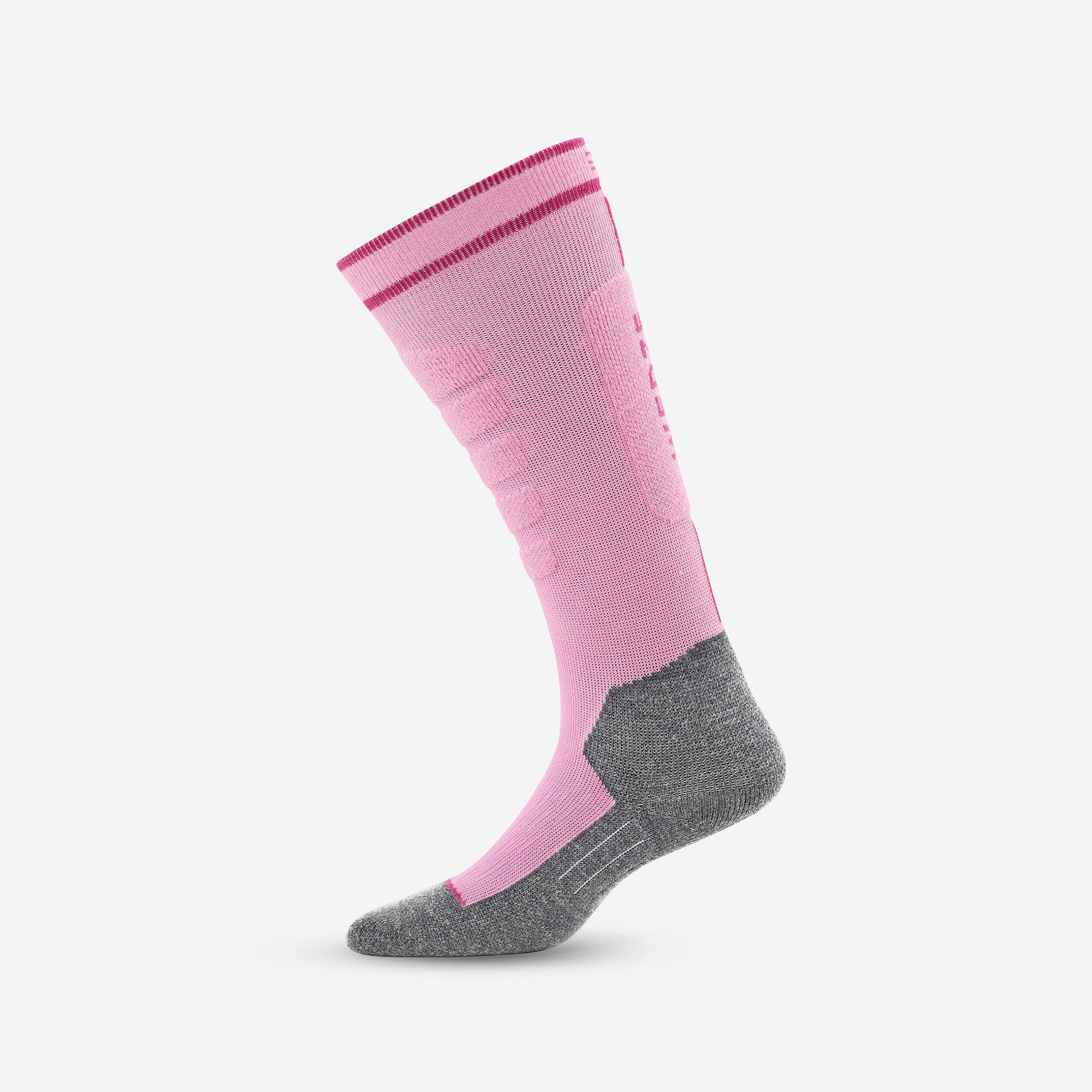 Kidsâ Ski Socks - 100 Pink