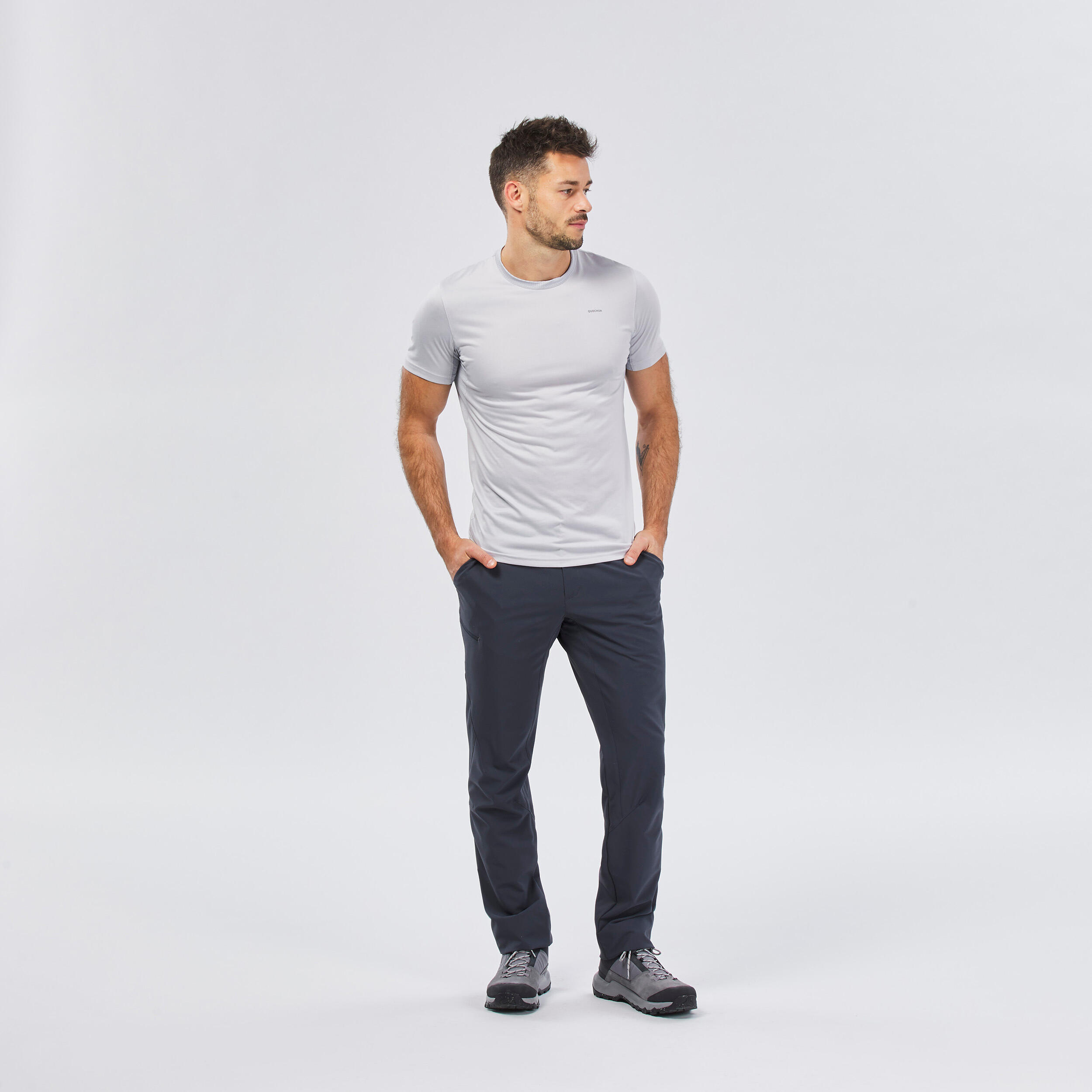 Menâs Hiking Pants - MH 100 Blue