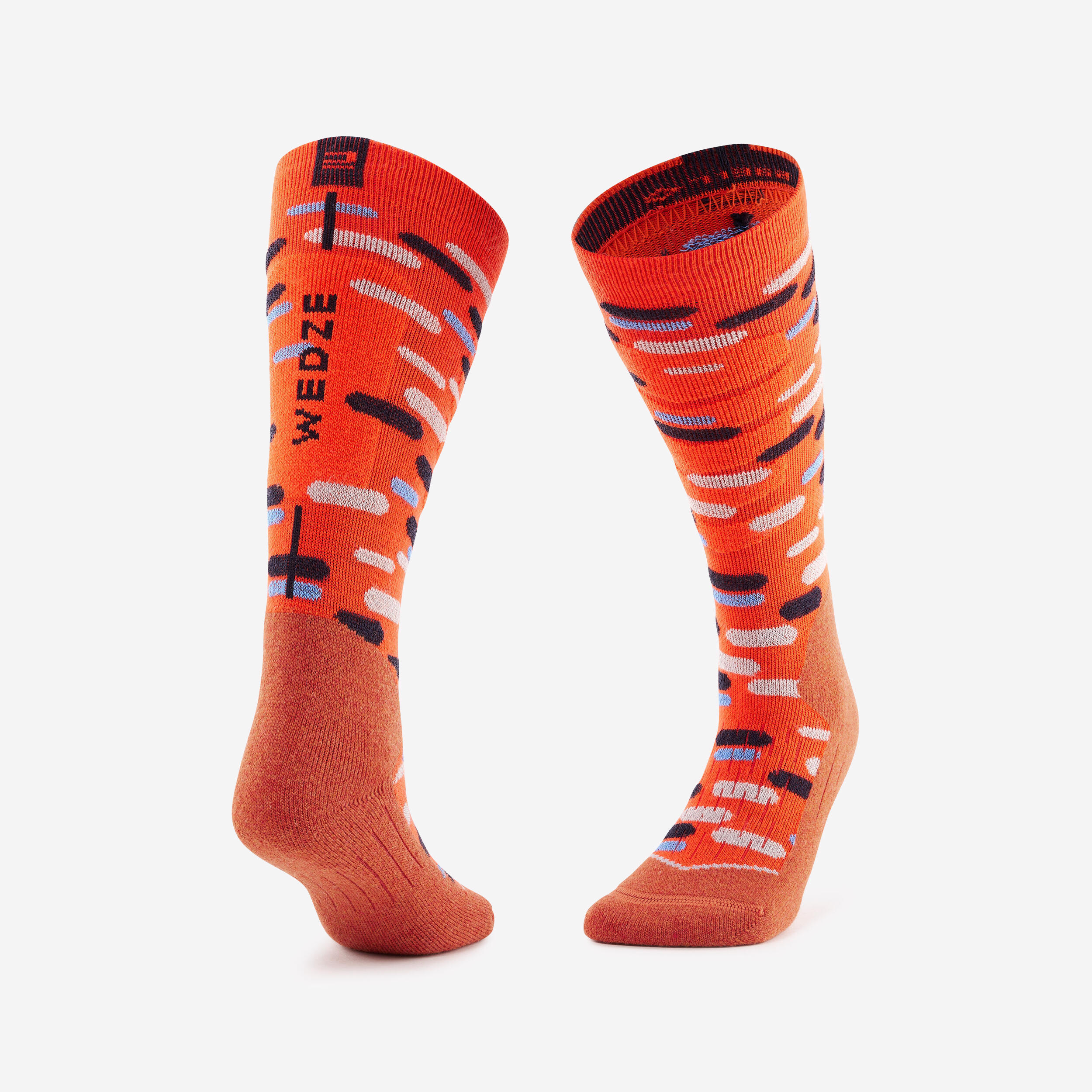Kidsâ Ski Socks - 100 Orange