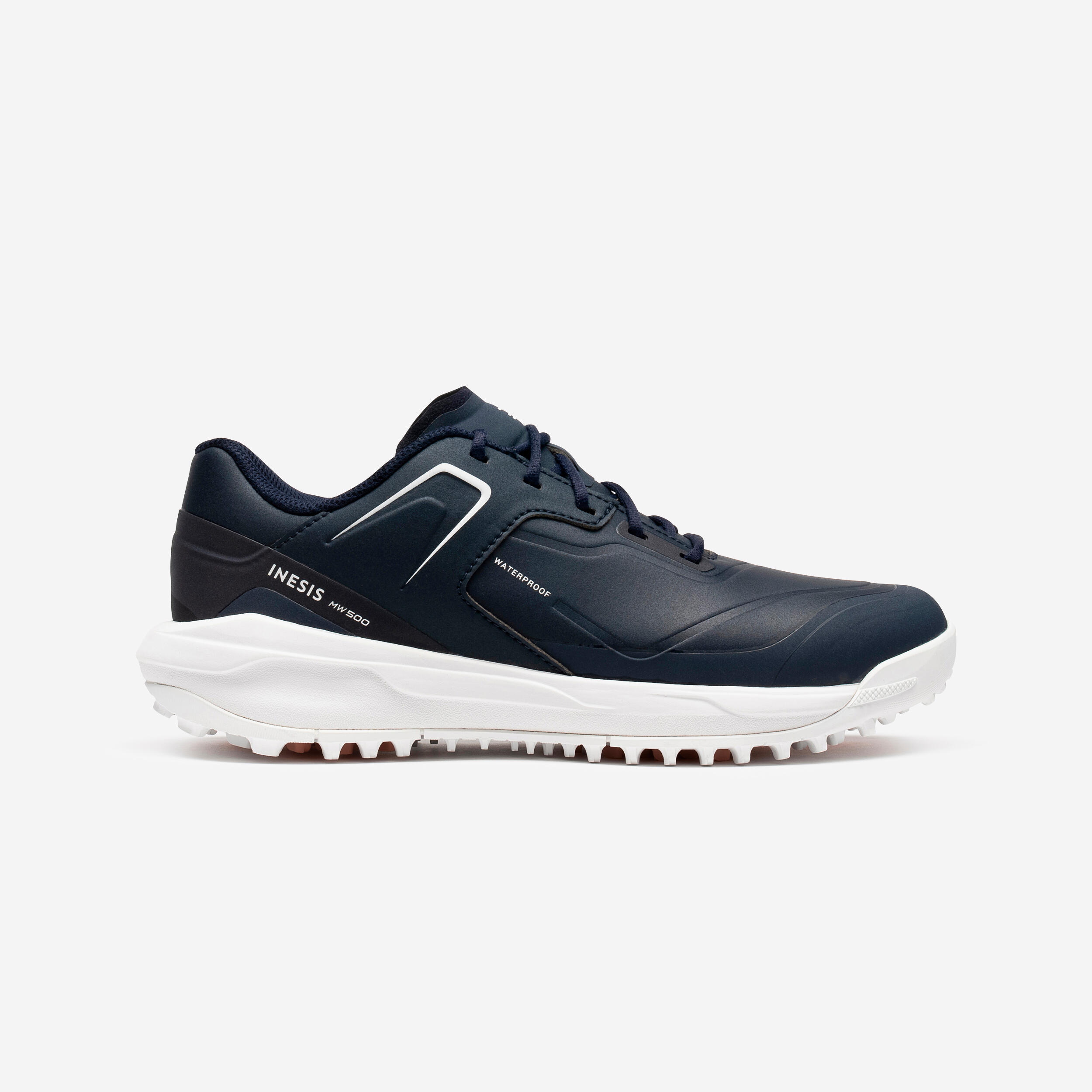 Womenâs Waterproof Golf Shoes - MWÂ 500 Navy