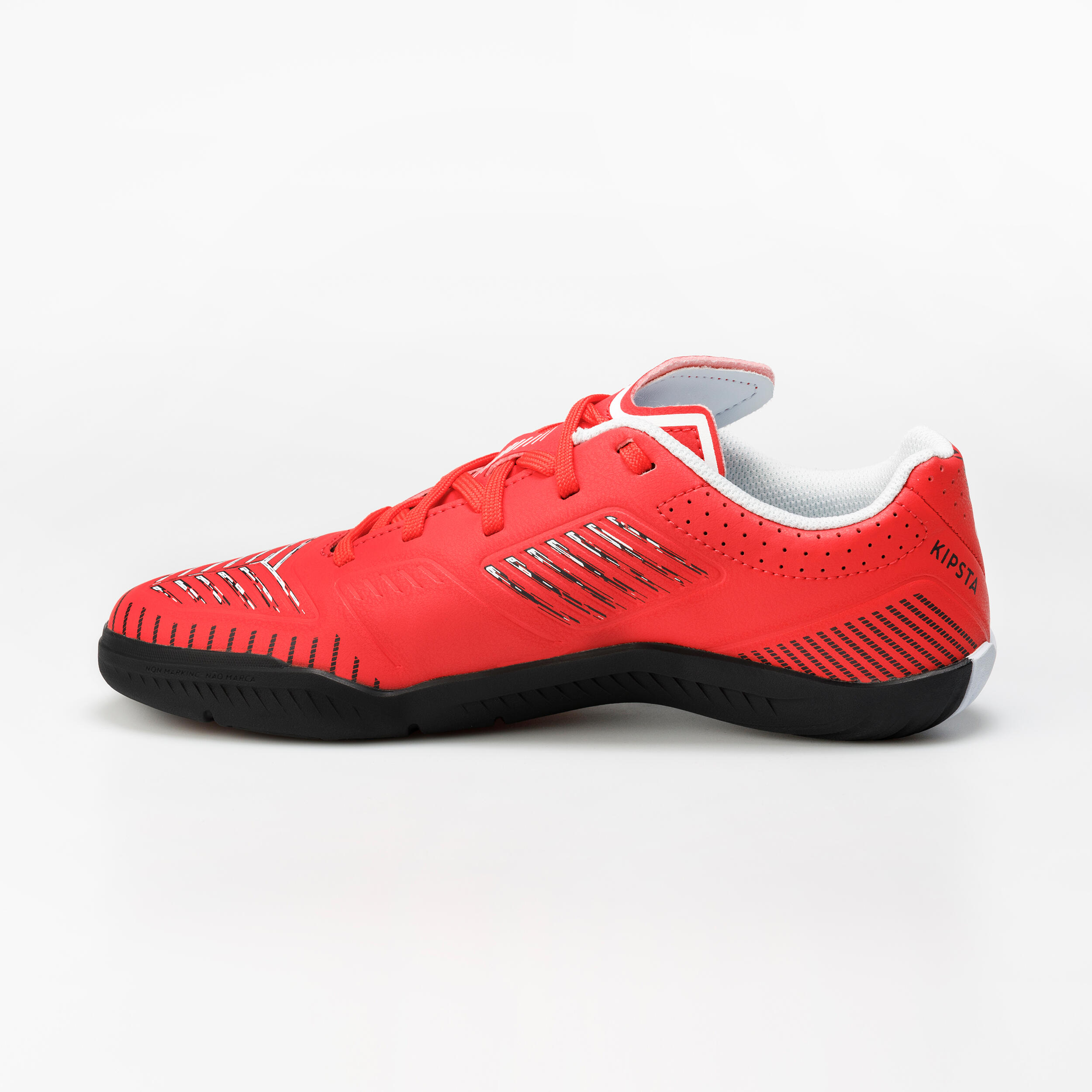 Kids' Indoor Soccer Shoes - Ginka 500 Red/Black