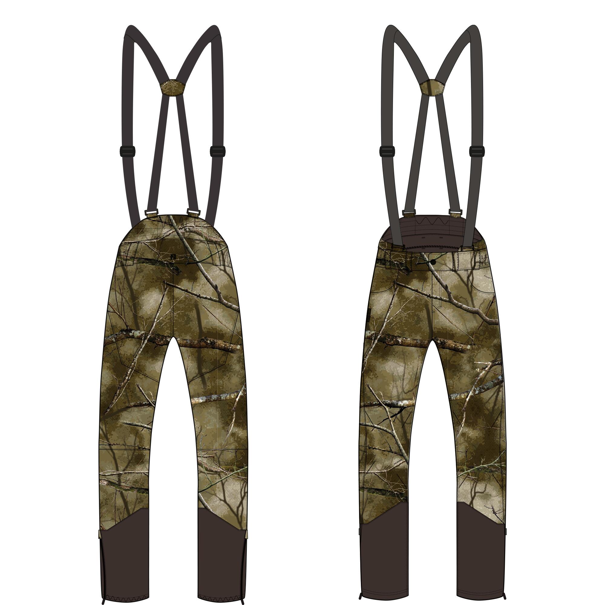 Warm & Waterproof Trousers with Straps - 100 Treemetic