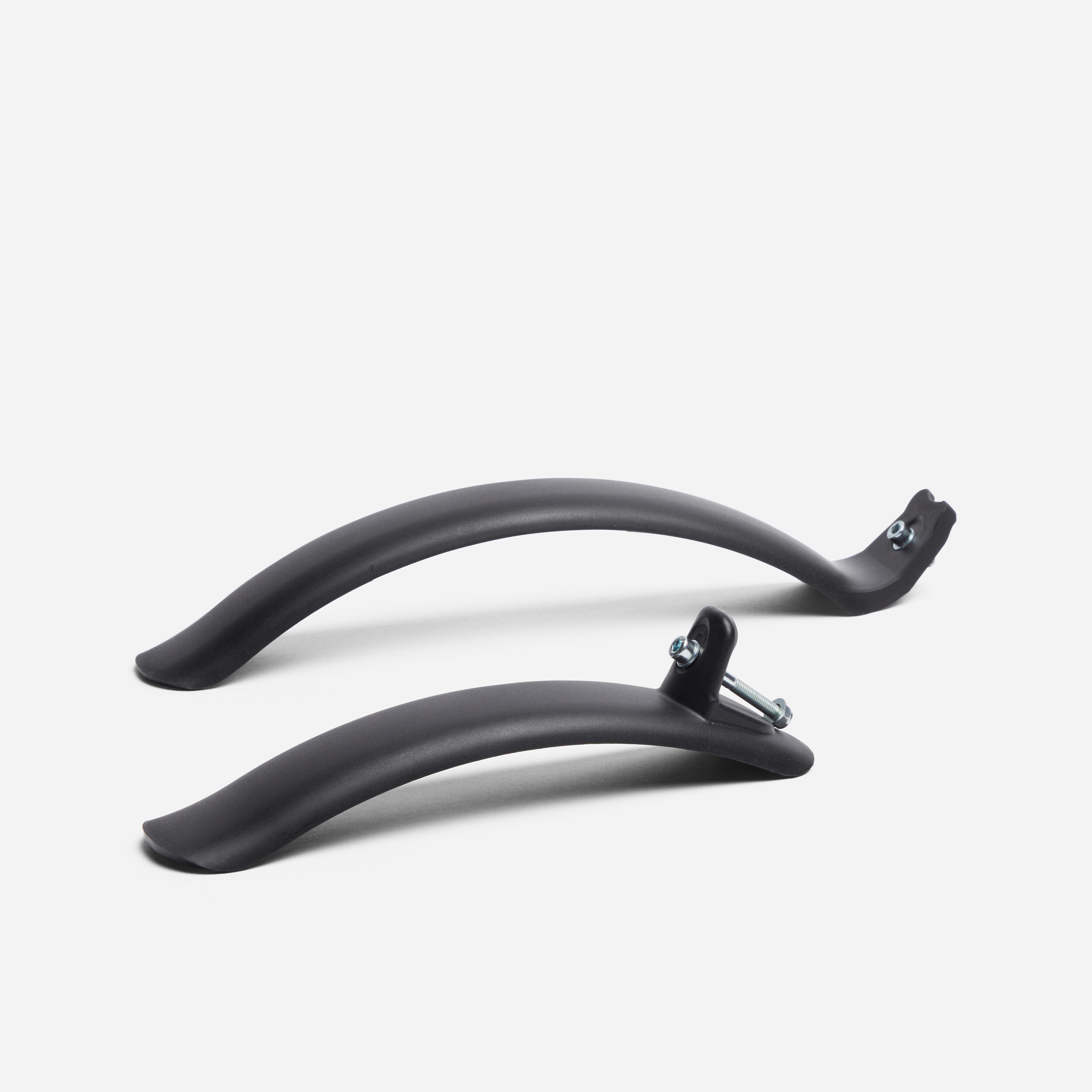 14" Bike Mudguards - B'Twin Black