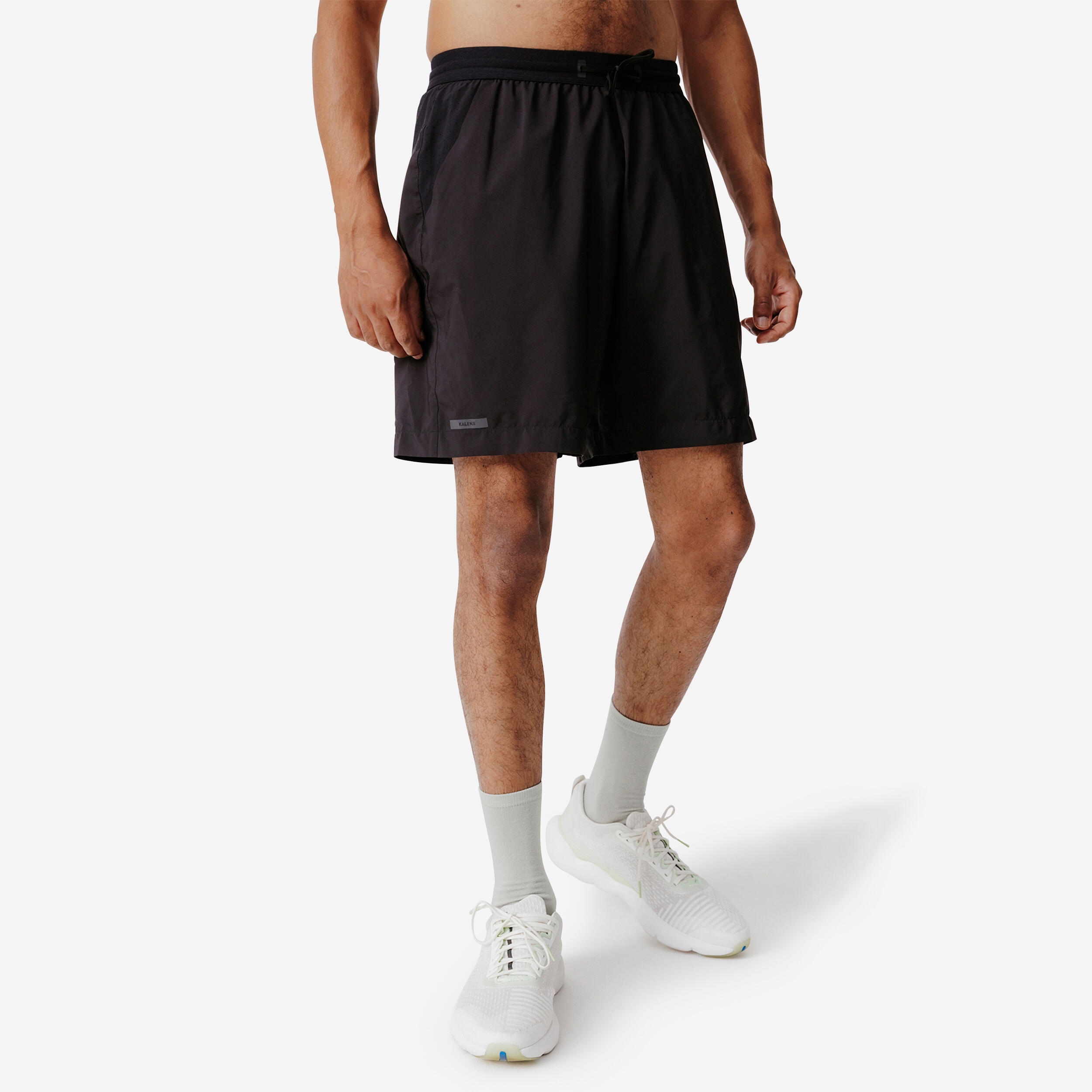 Menâs 2-in-1 Breathable Running Shorts - Run Dry 550 Black