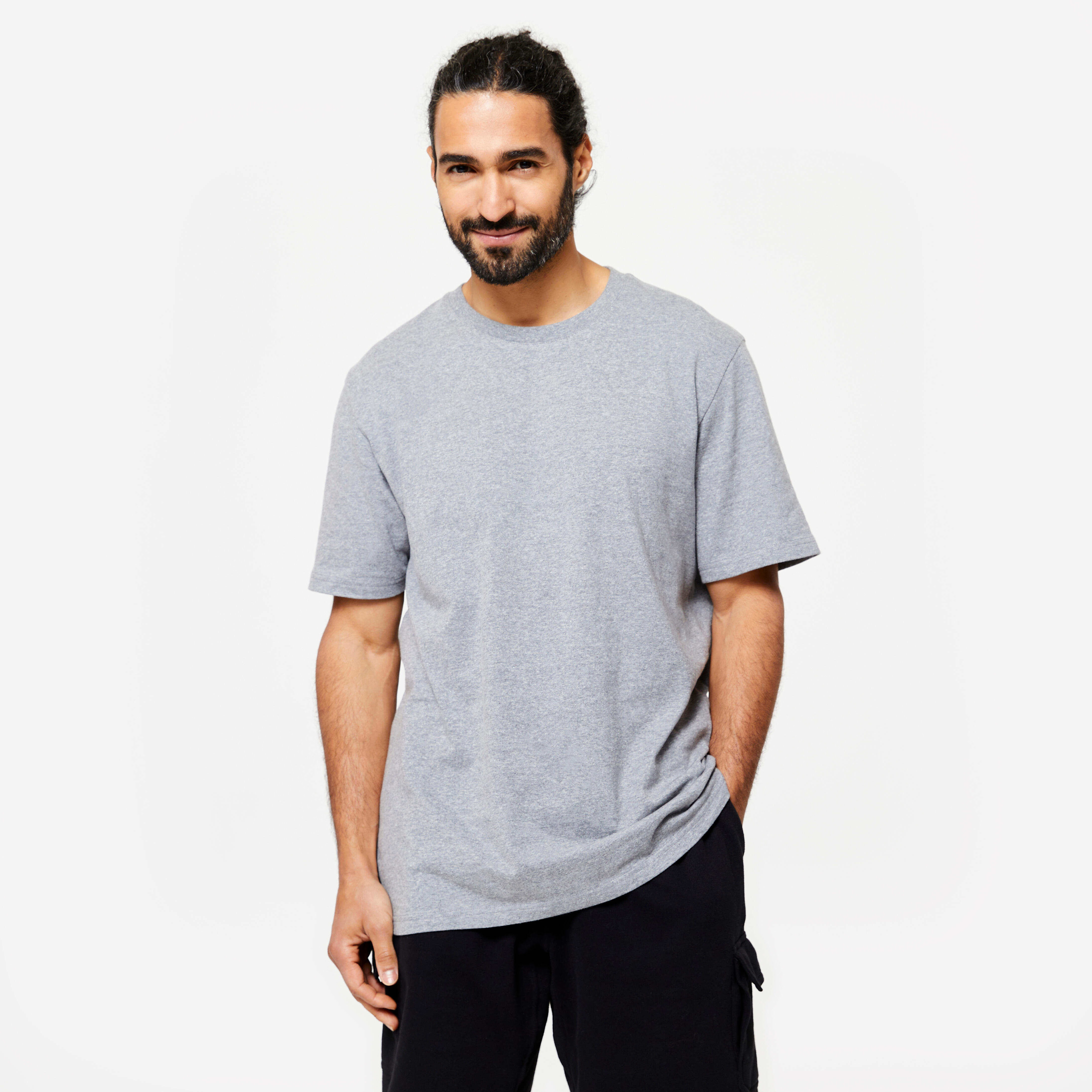 Menâs Fitness T-Shirt - Essentials 500 Grey