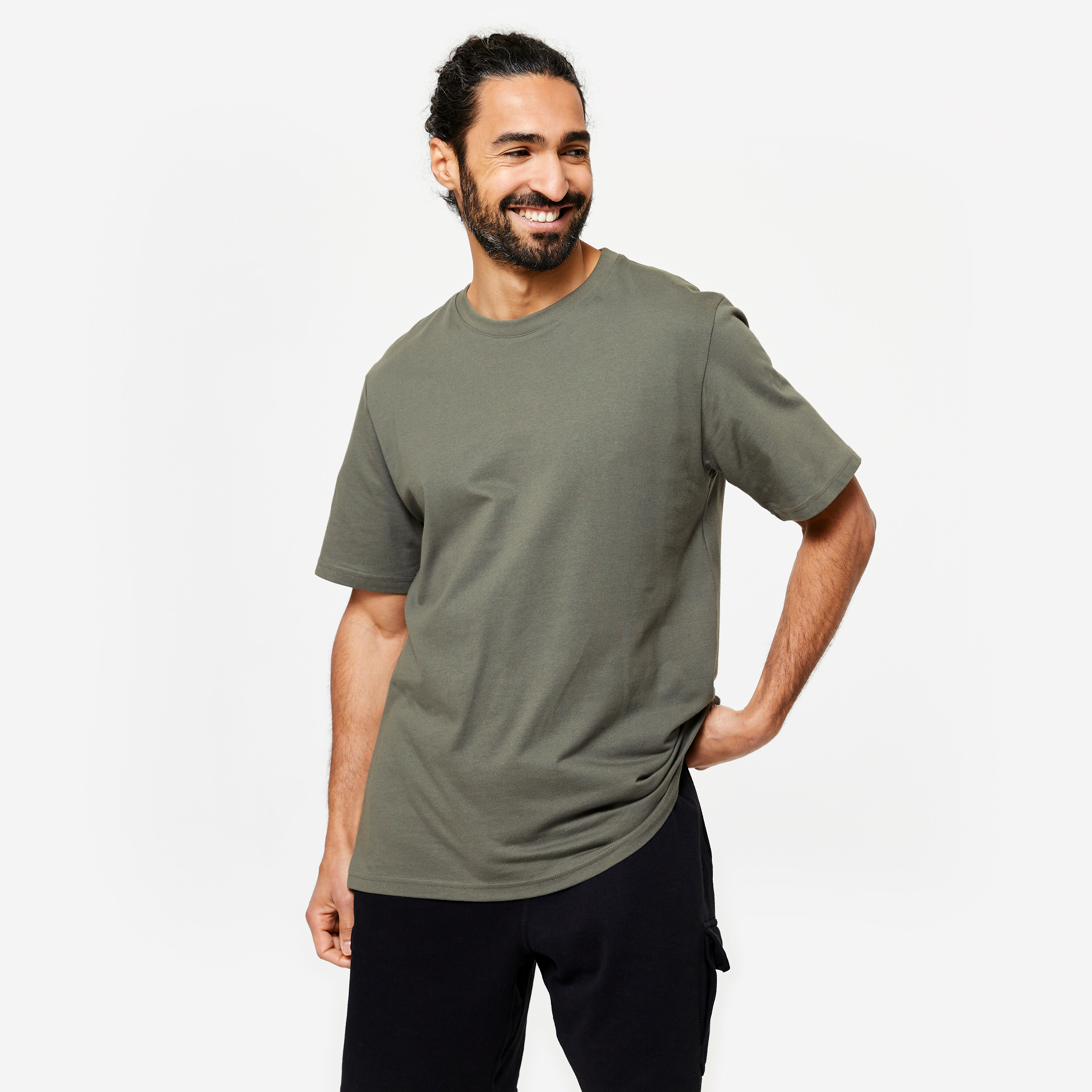 Menâs Fitness T-Shirt - Essentials 500 Grey