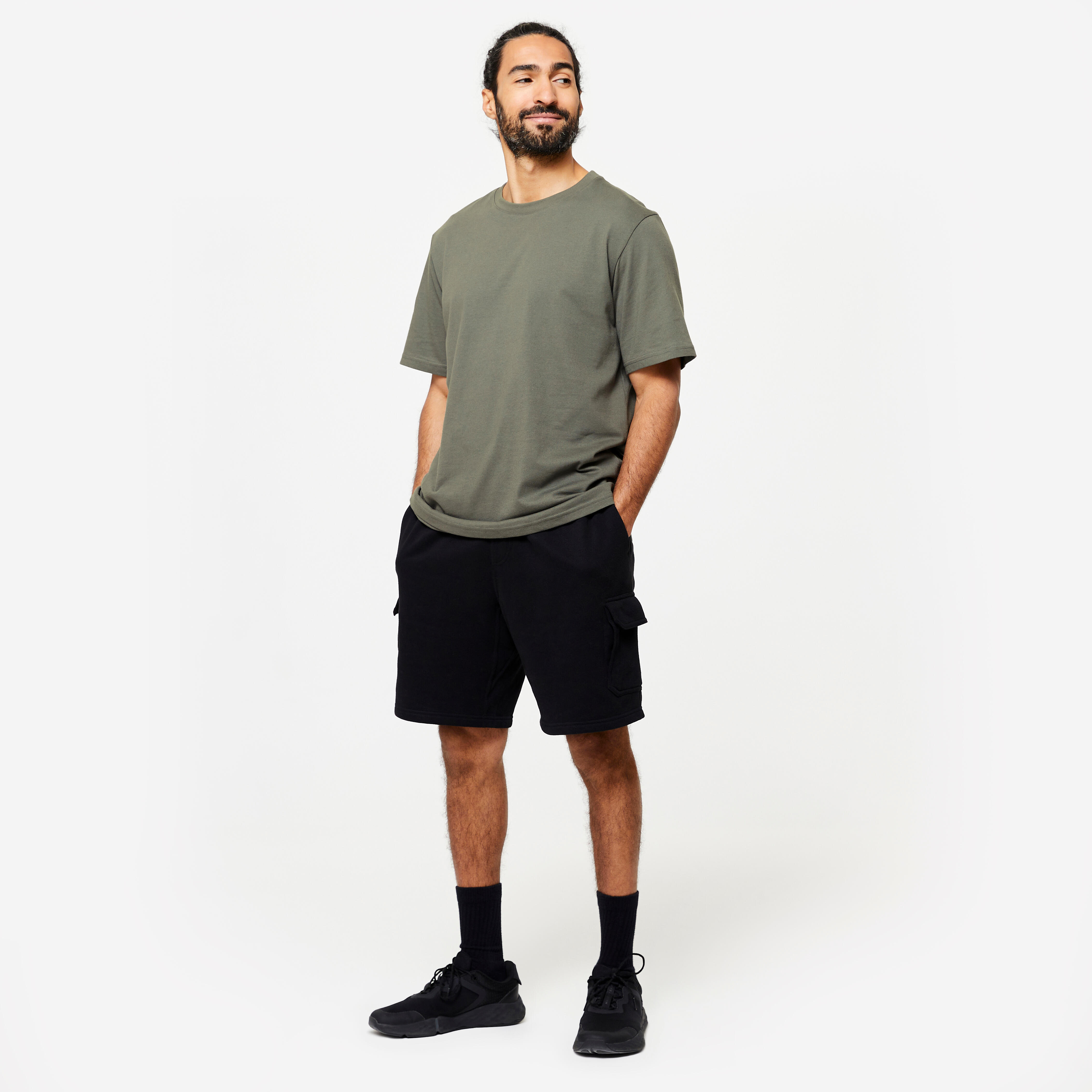 Menâs Fitness T-Shirt - Essentials 500 Grey