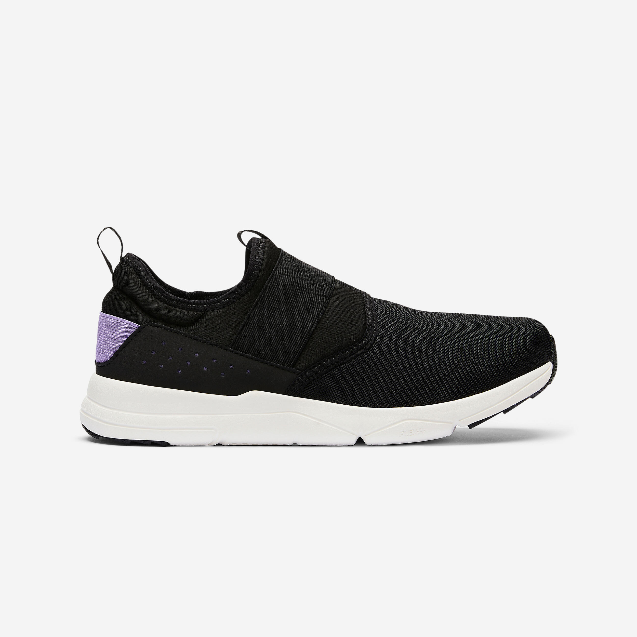 Women's Urban Walking Shoes - PW 160 Slip-On Black/Purple