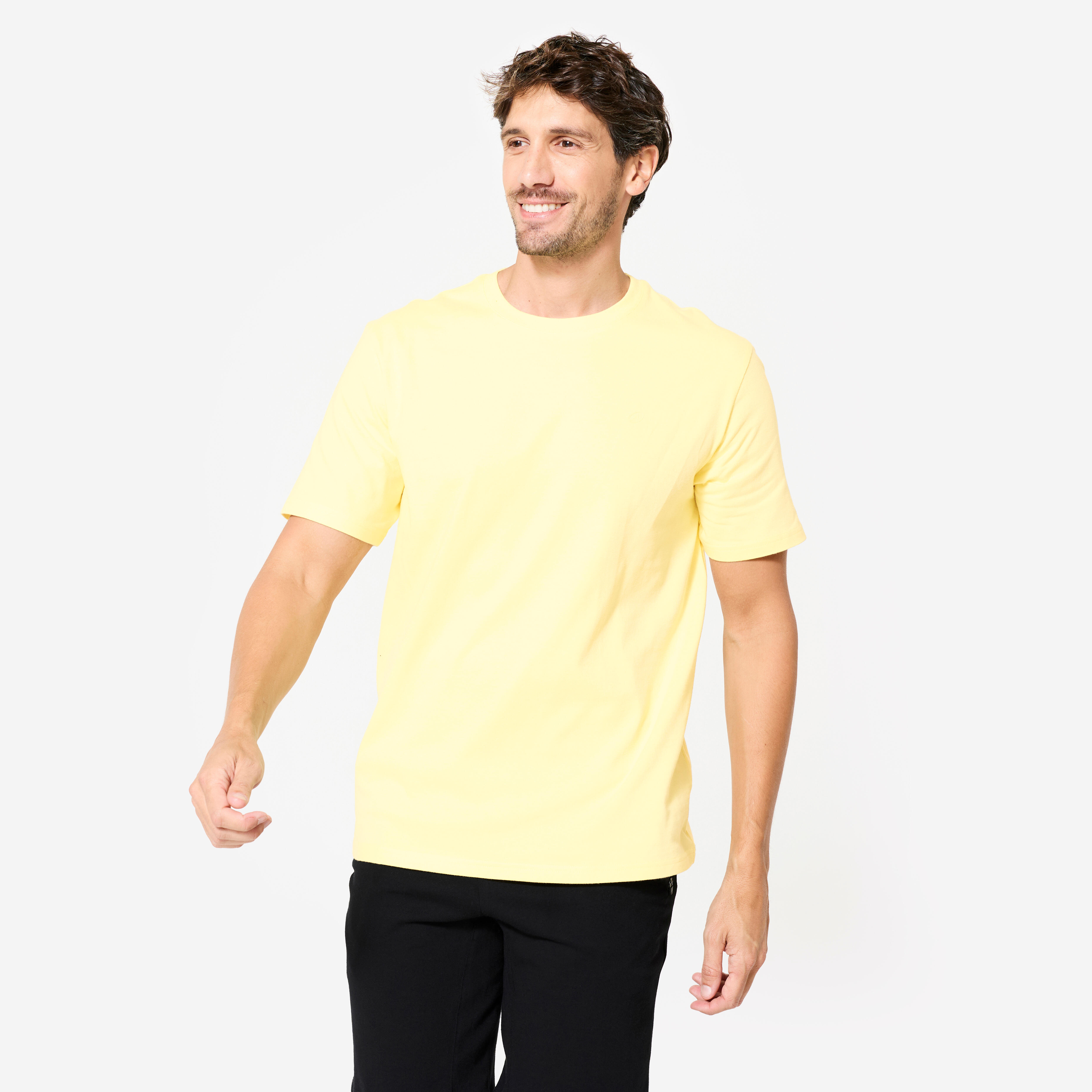 Menâs Breathable Fitness T-Shirt - Regular 500 Yellow