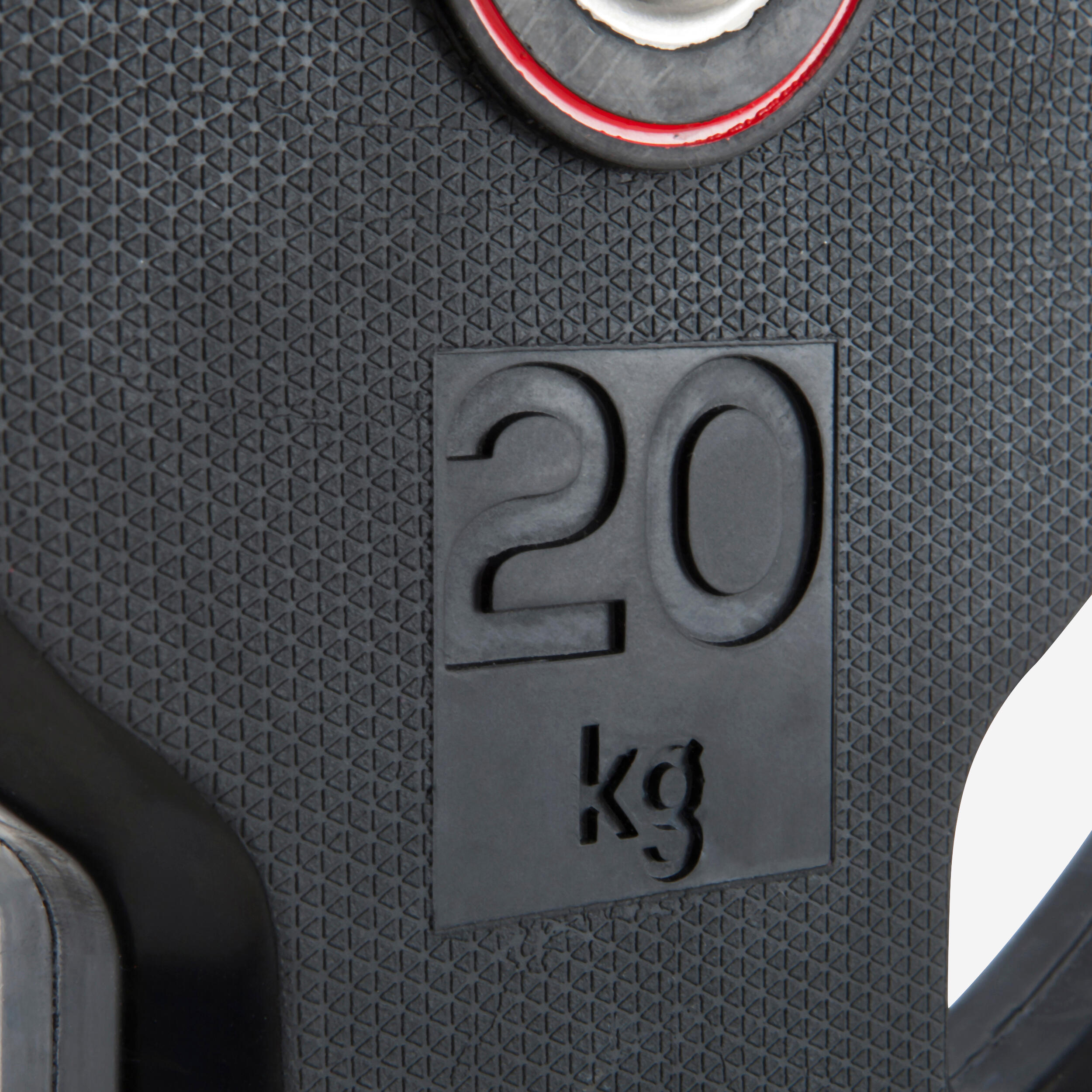 20 kg (44 lb) Rubber Weight Plate with Handles