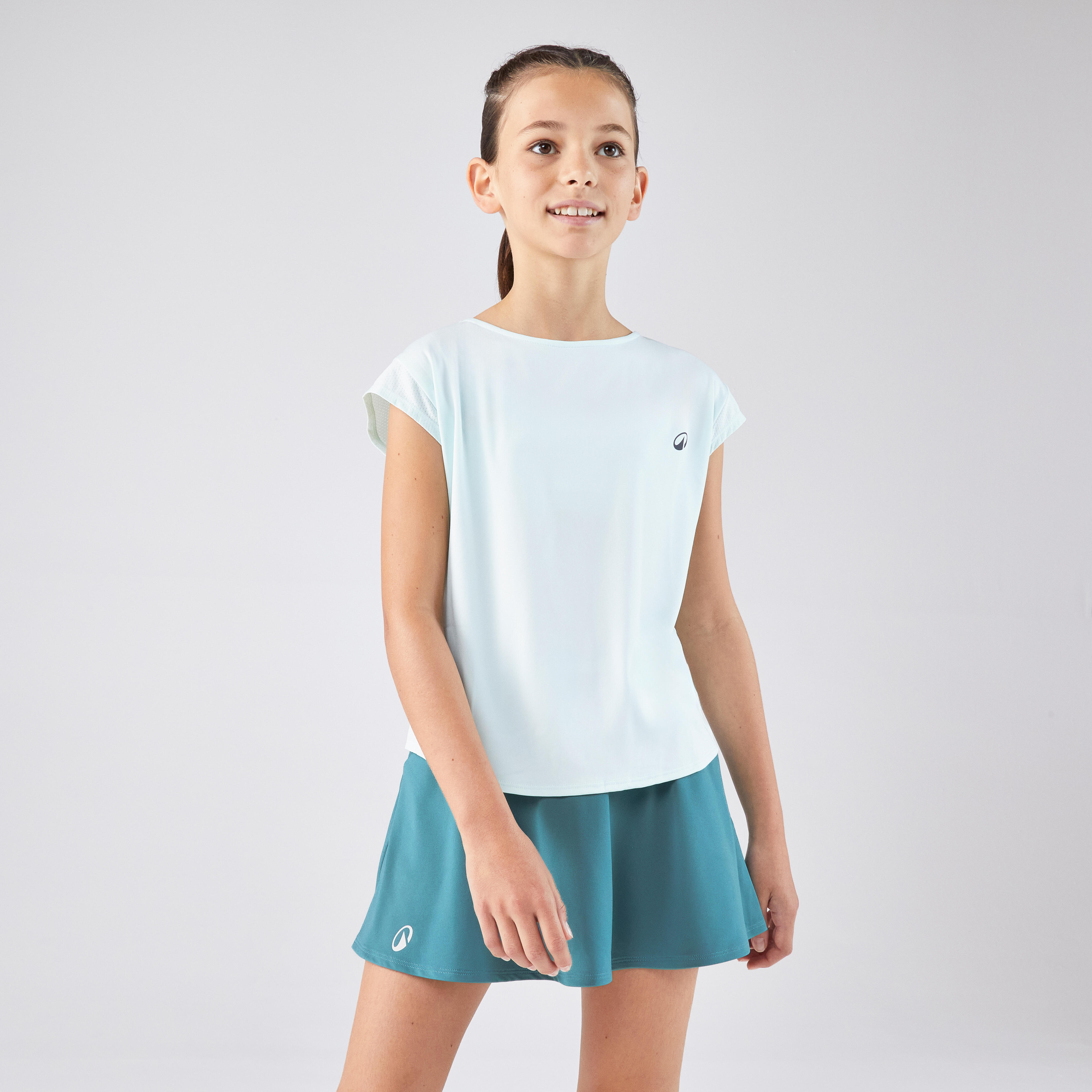 Girls' Tennis T-Shirt - Soft Green