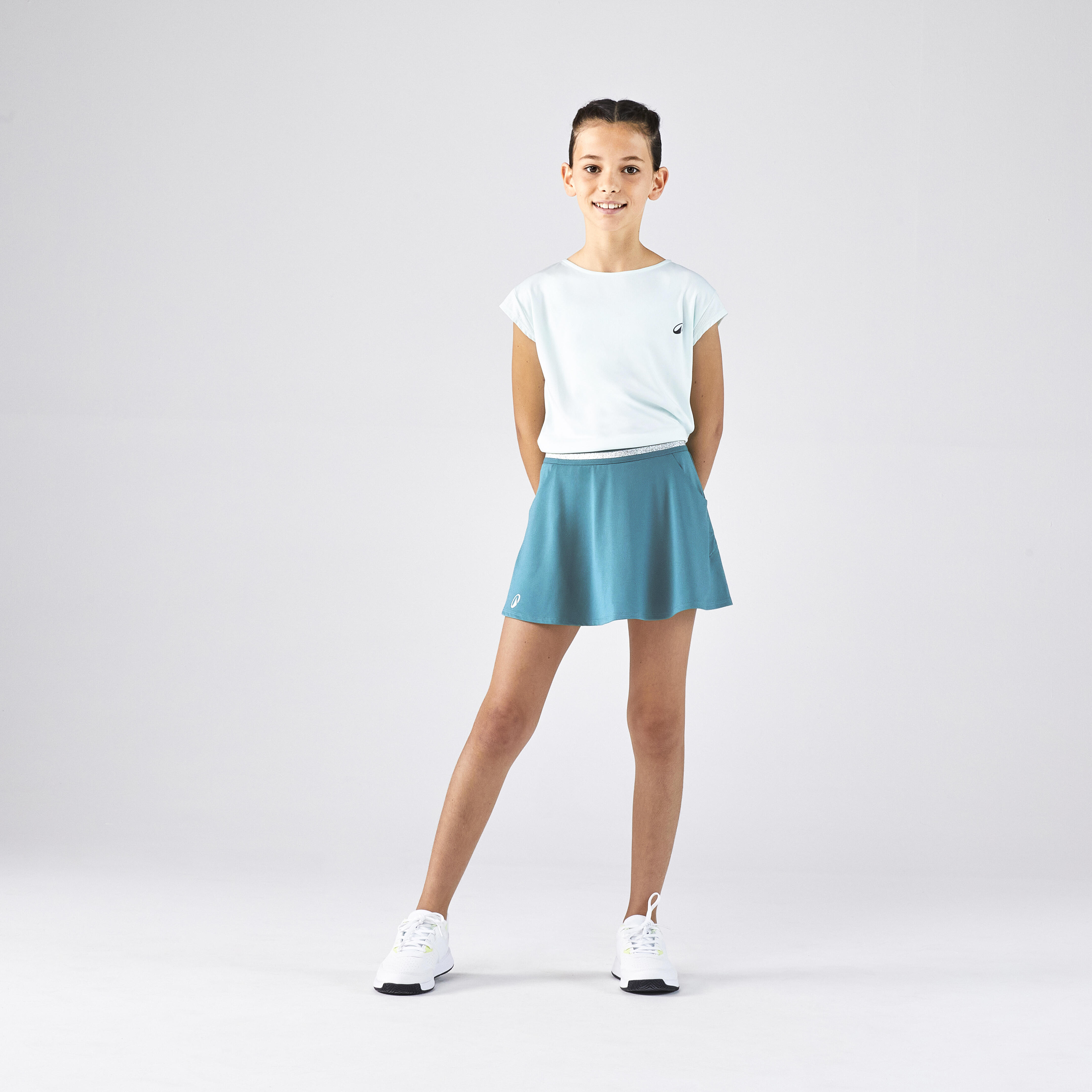 Girls' Tennis T-Shirt - Soft Green