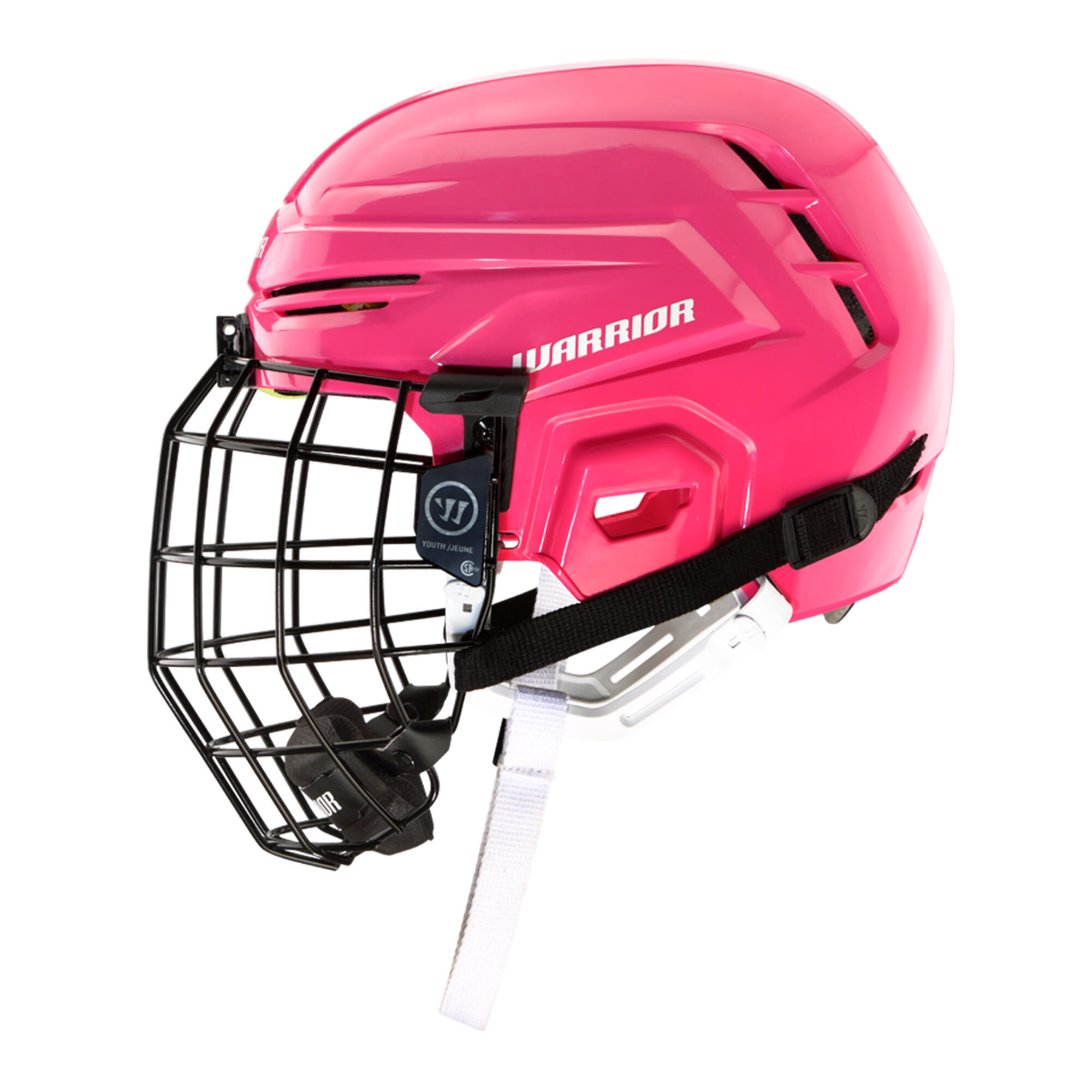 Kids' Hockey Helmet Warrior - Alpha One Youth Combo Pink