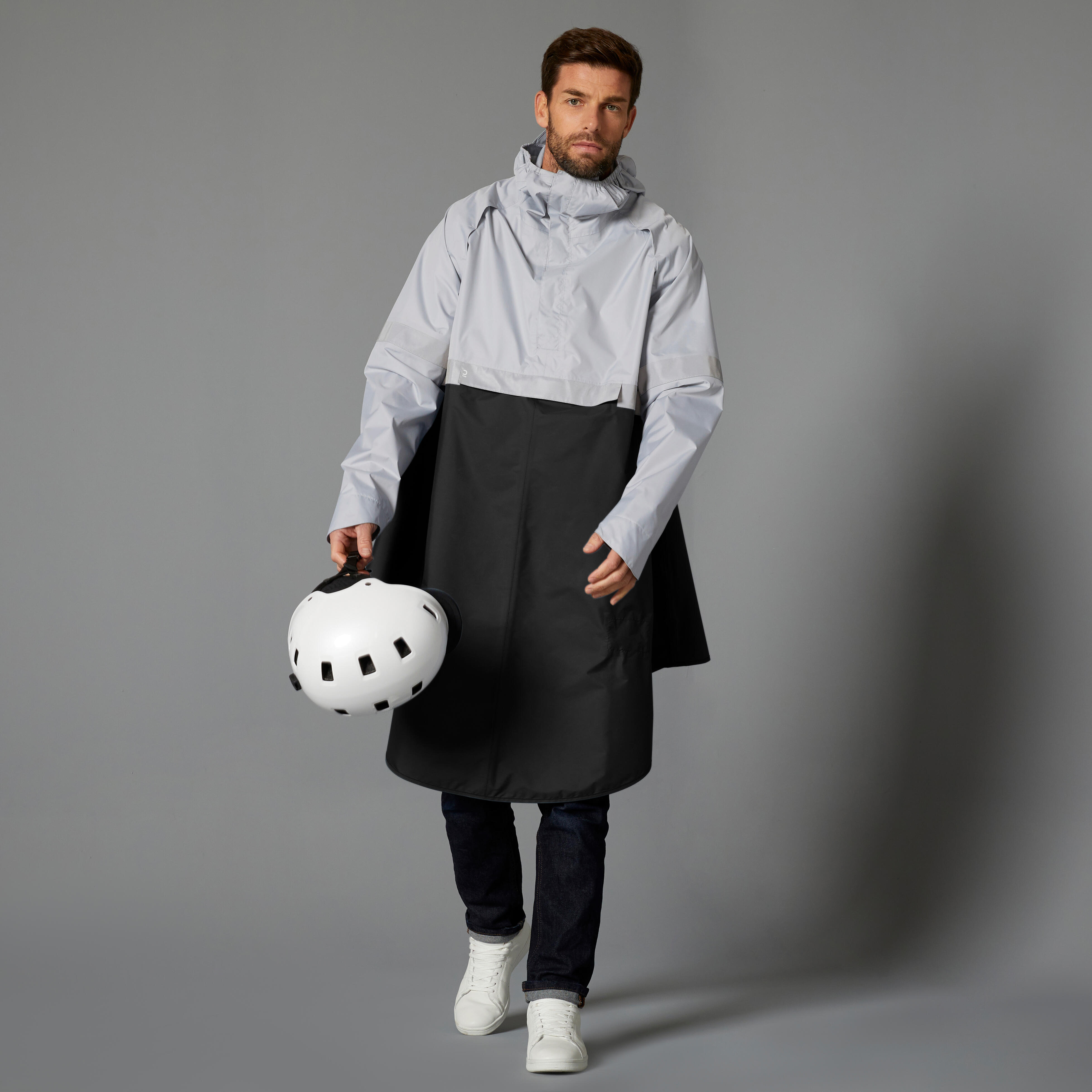 Night Visibility City Bike Rain Poncho, 540