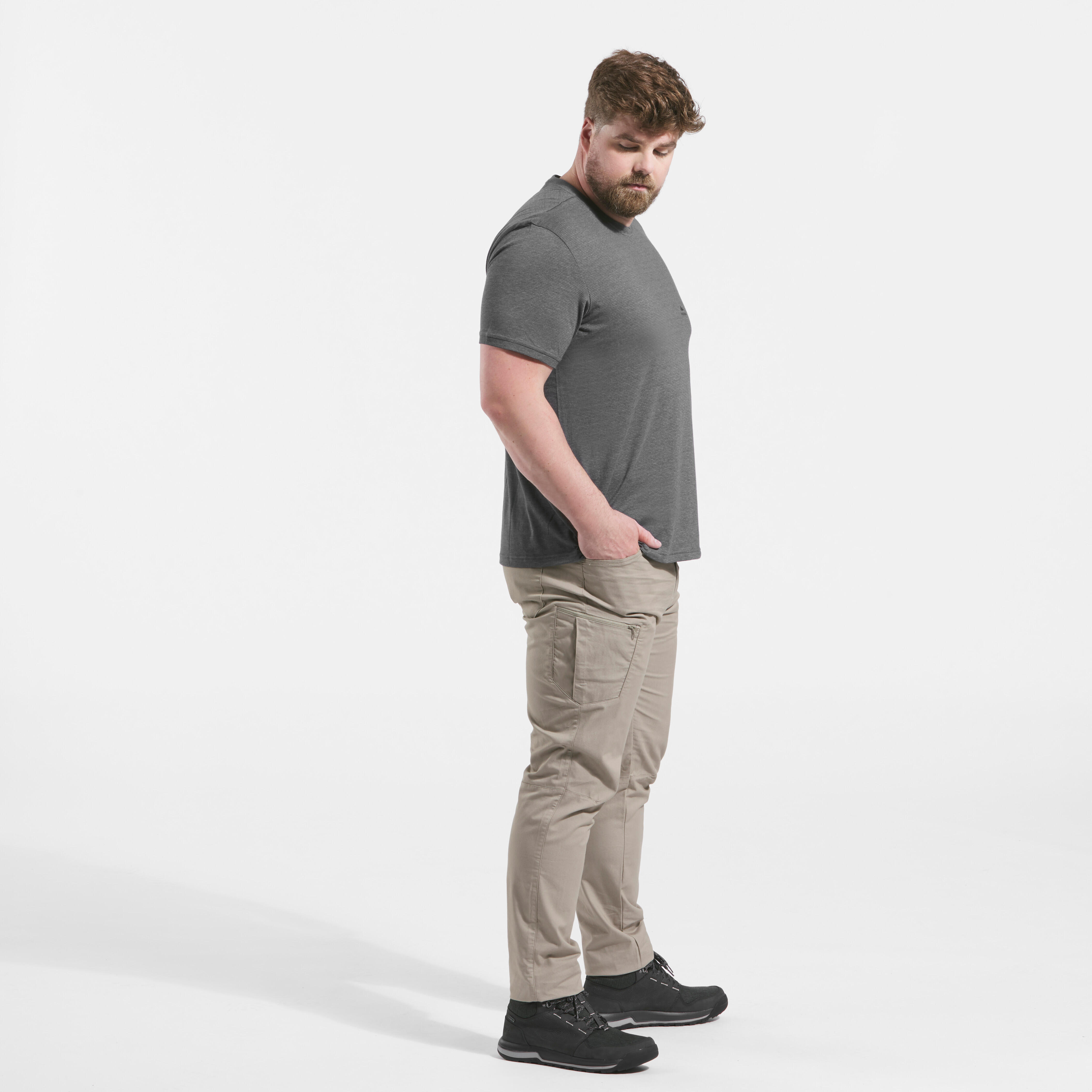 Menâs Hiking Pants - NH 500 Beige