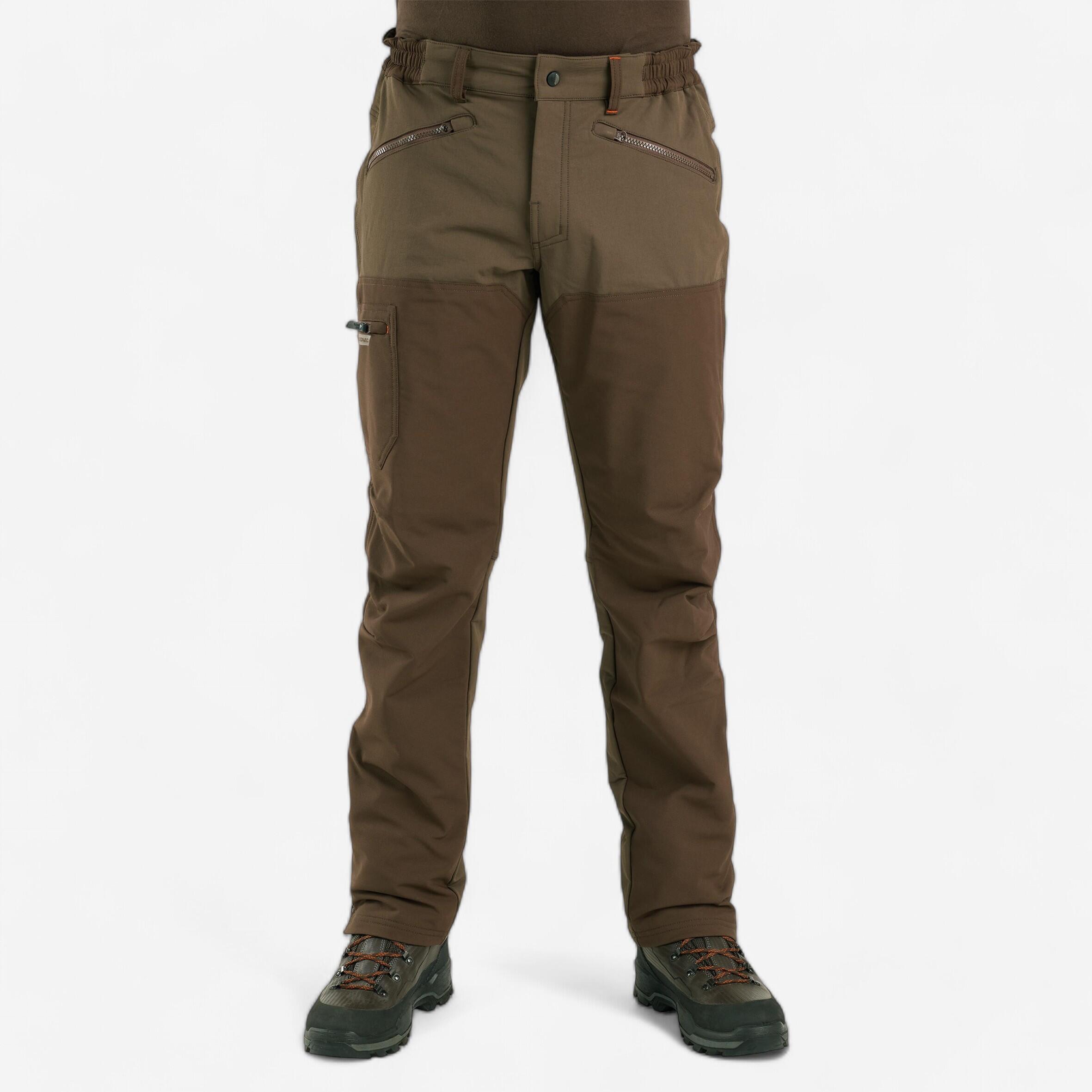 Hunting Trousers for Dry-Weather - Renfort 500 Brown