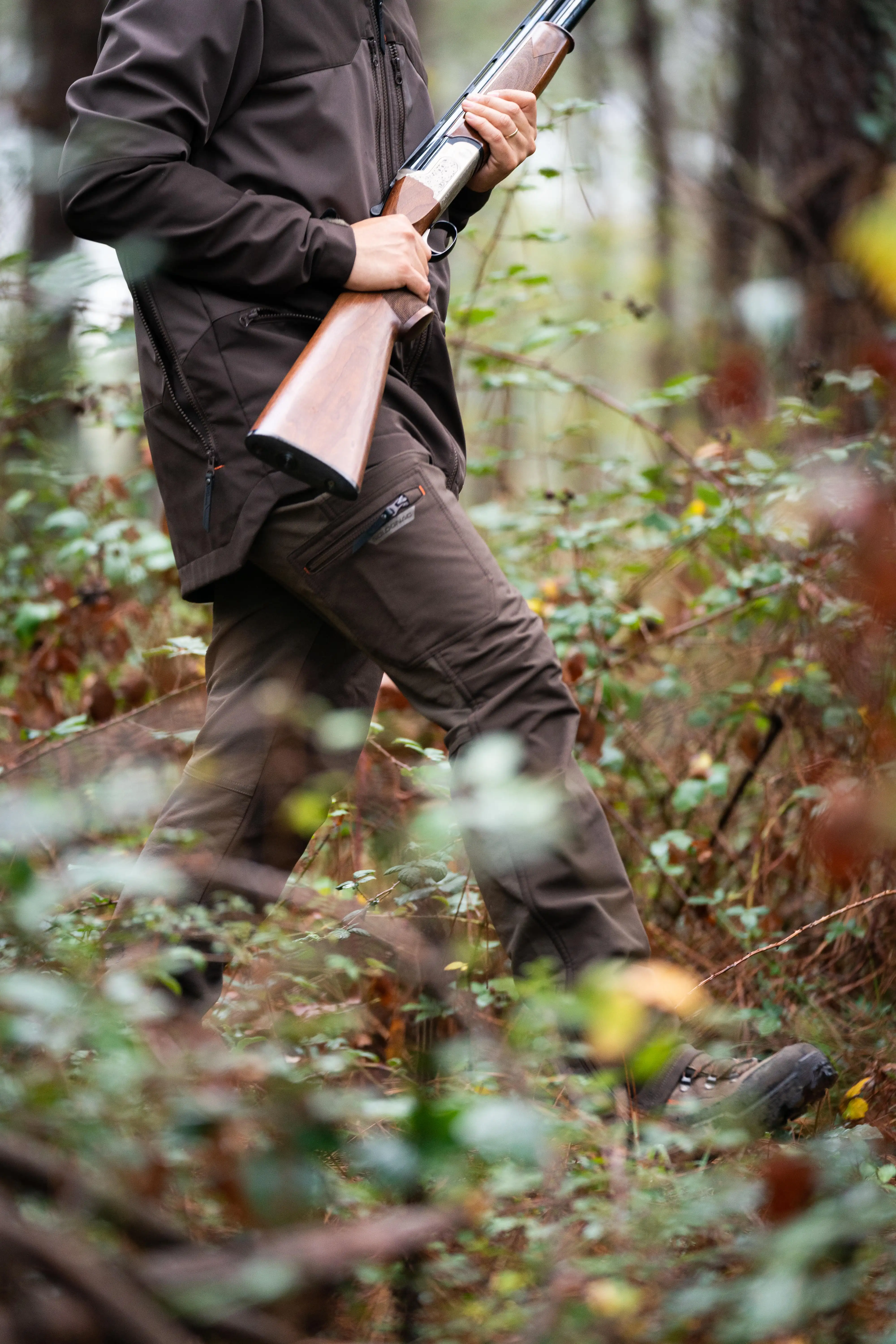 Hunting Trousers for Dry-Weather - Renfort 500 Brown